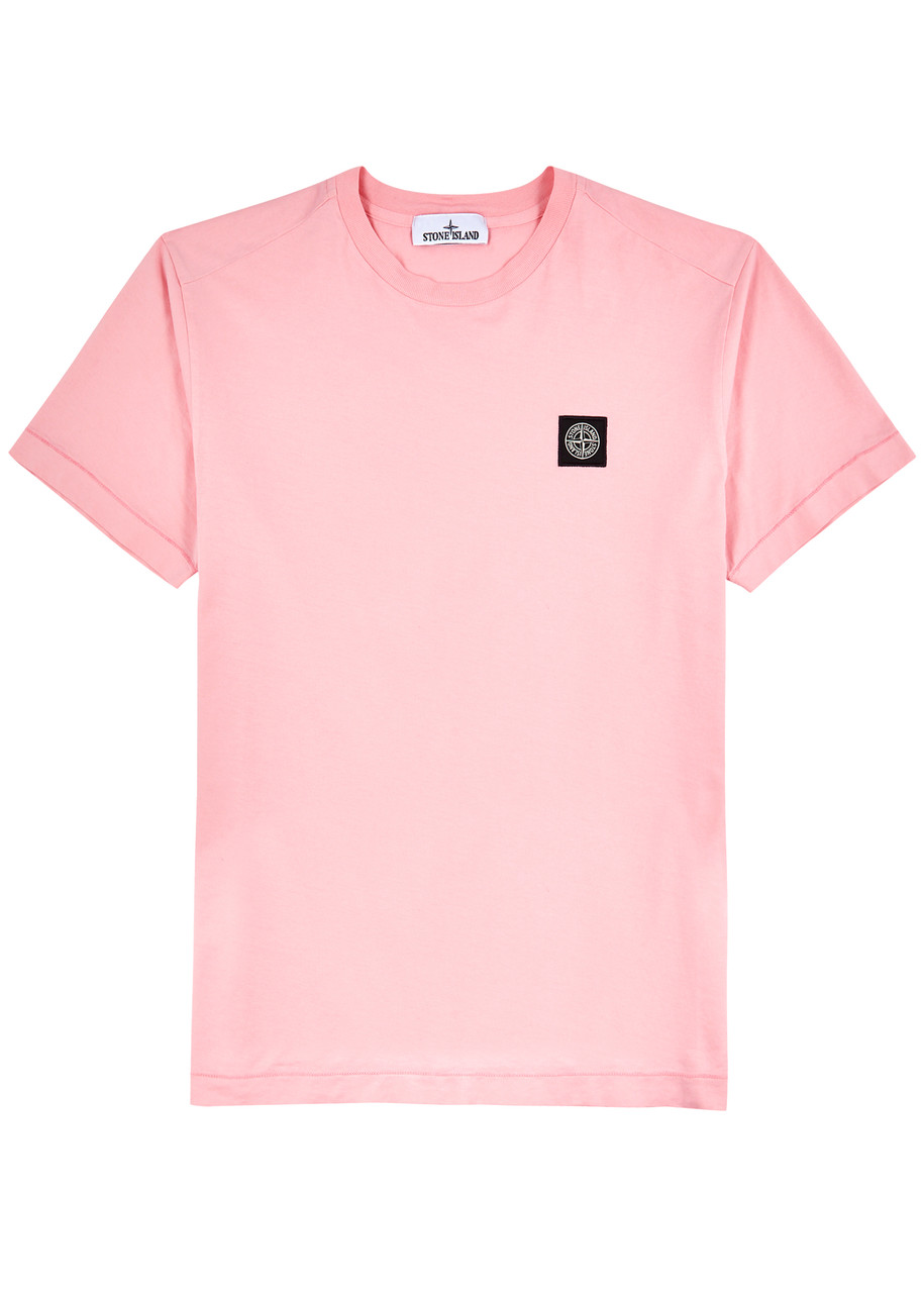 Stone Island Logo Cotton shirt – Pink