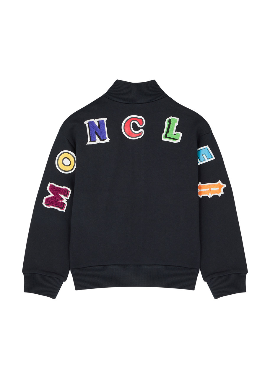 Moncler Kids Logo Cotton Track Jacket Moncler Kids Logo Cotton Track Jacket