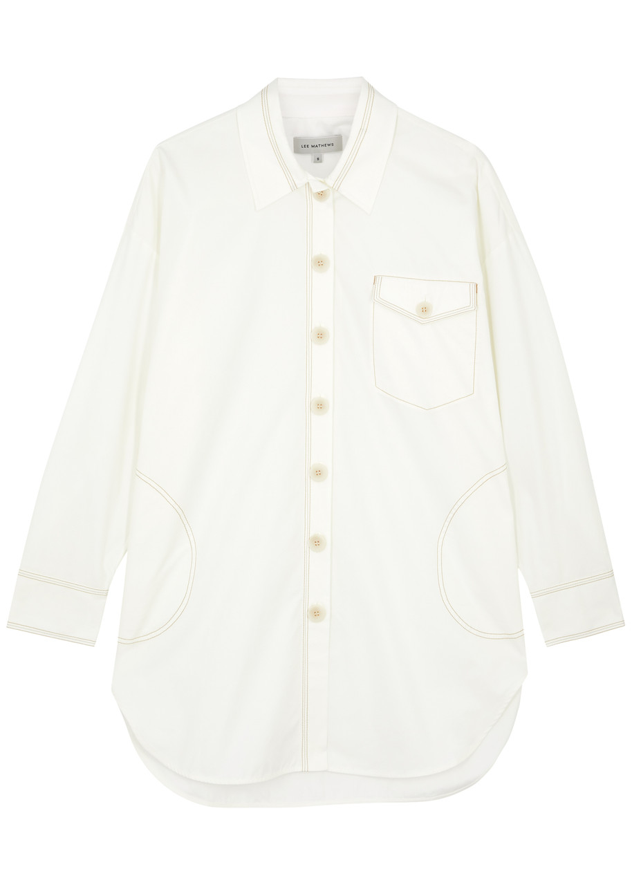 Lee Mathews Maddy Cotton-poplin Overshirt – Natural Lee Mathews Maddy Cotton-poplin Overshirt – Natural