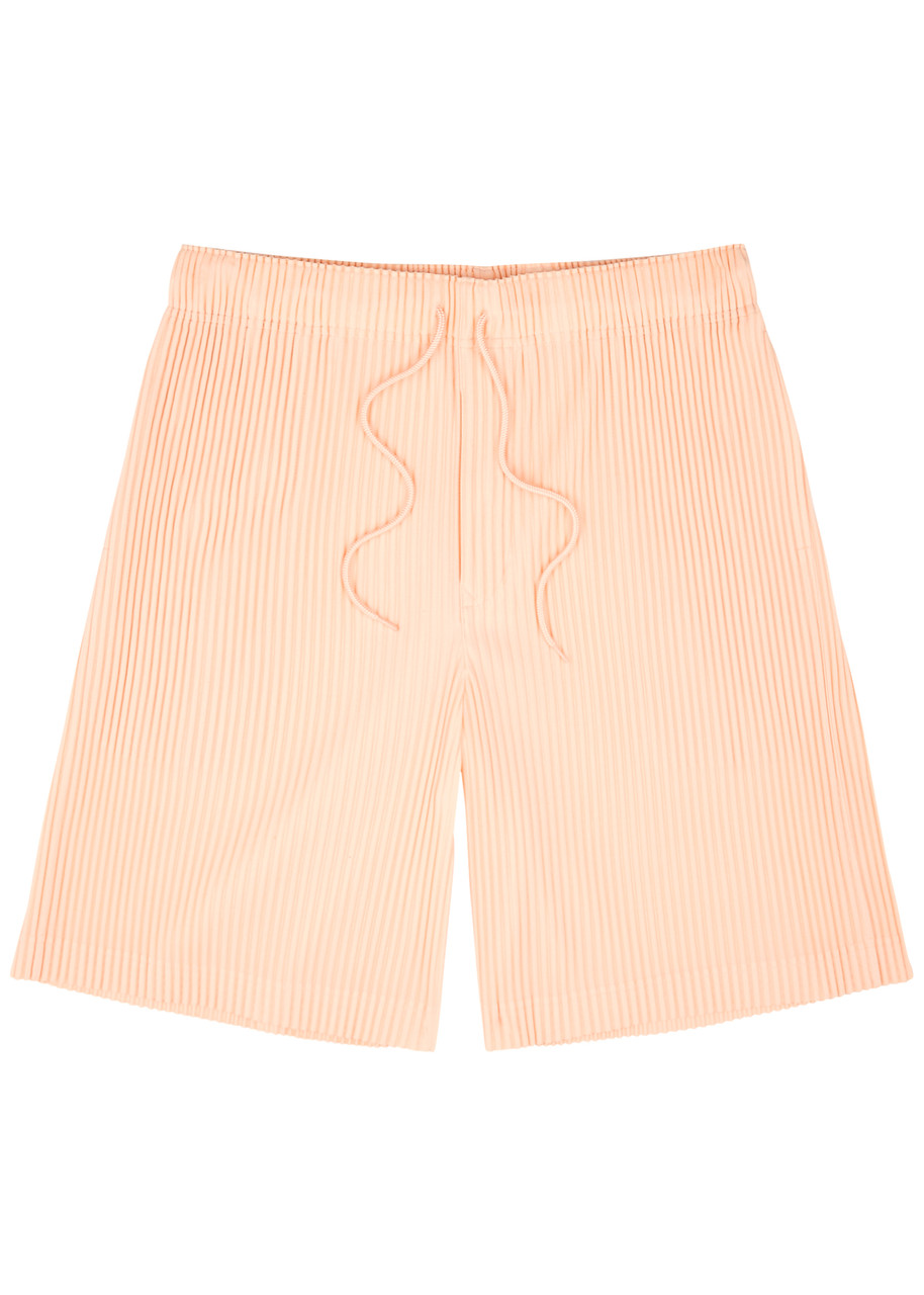 Homme Pliss Issey Miyake Pleated Jersey Shorts – Peach Homme Pliss Issey Miyake Pleated Jersey Shorts – Peach