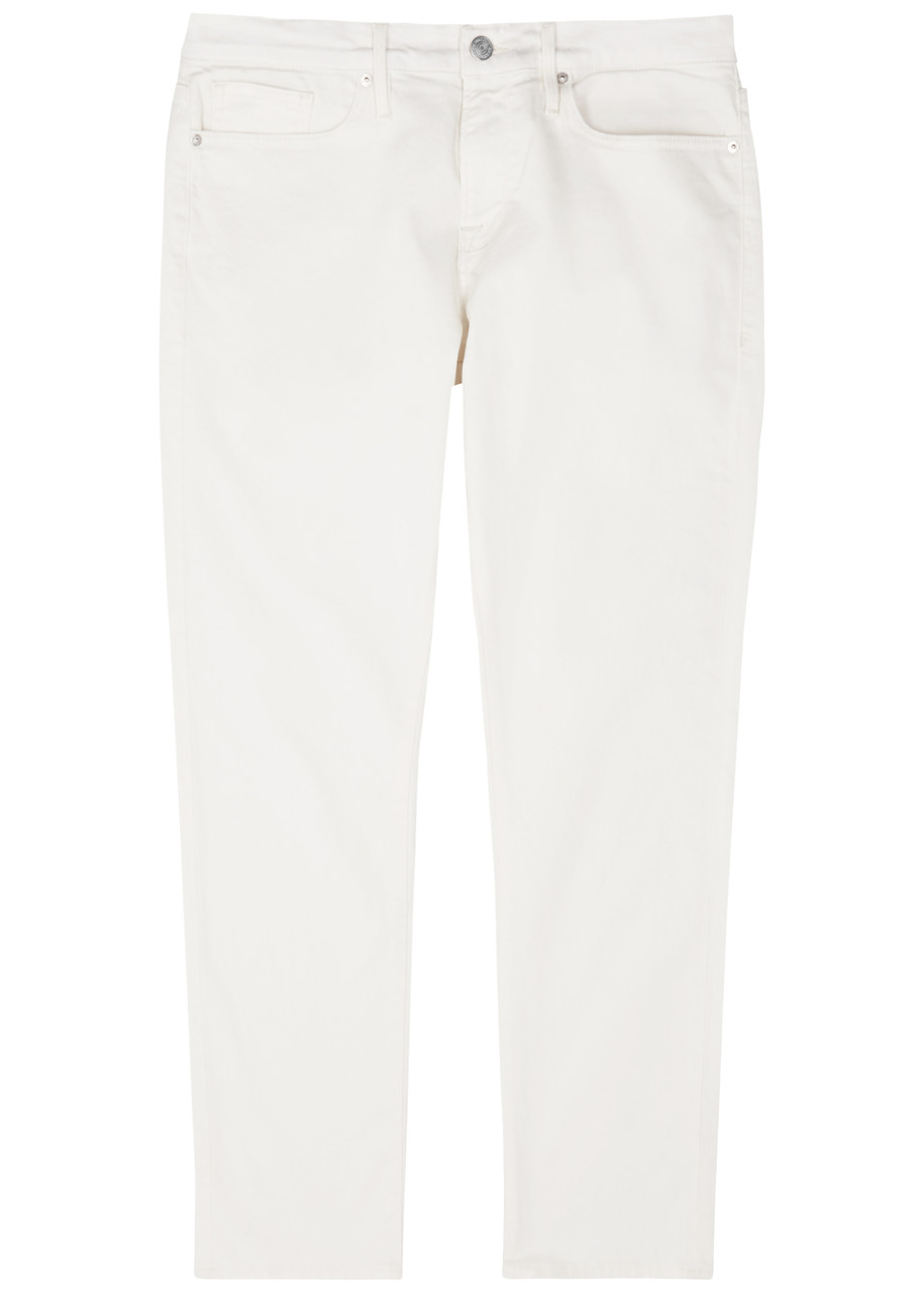 Frame L’homme Slim-leg Jeans – White – W Frame L’homme Slim-leg Jeans – White – W