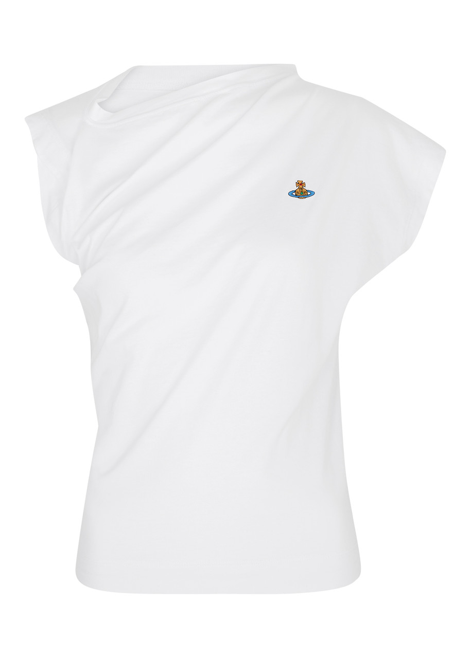Vivienne Westwood Hebo Logo-embroidered Cotton shirt – White