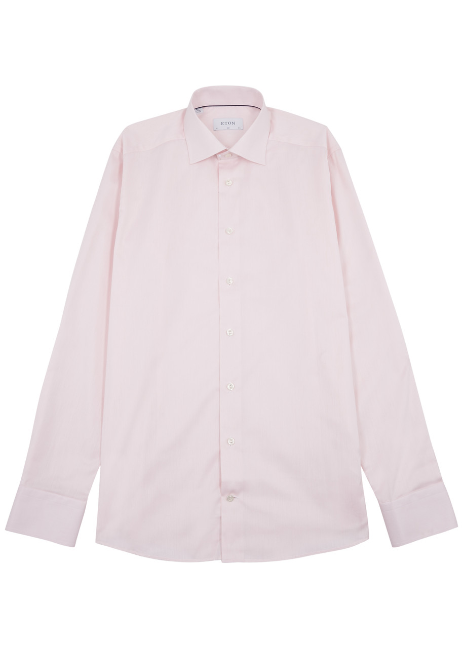 Eton Cotton-twill Shirt – Pink Eton Cotton-twill Shirt – Pink