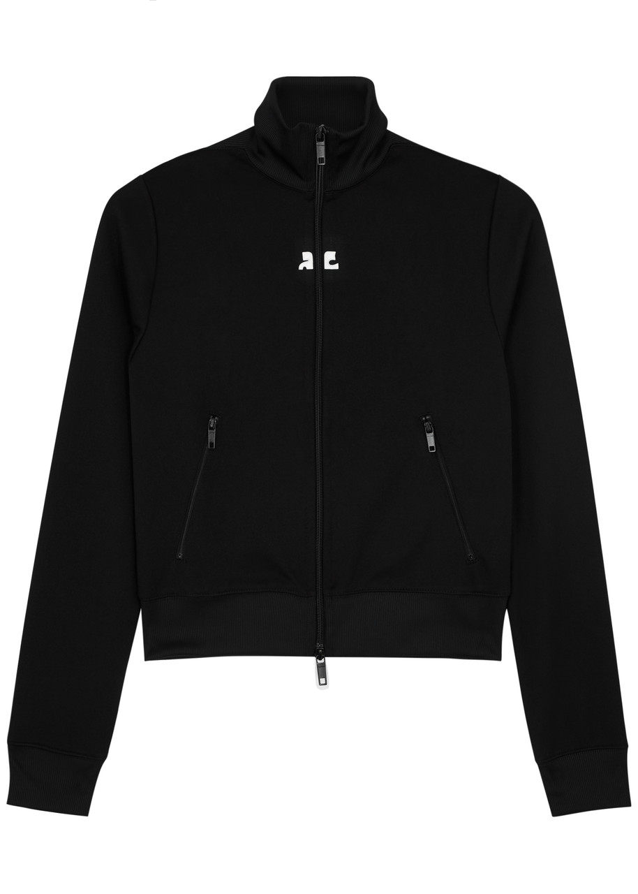 Courrges Logo Jersey Track Jacket – Black Courrges Logo Jersey Track Jacket – Black