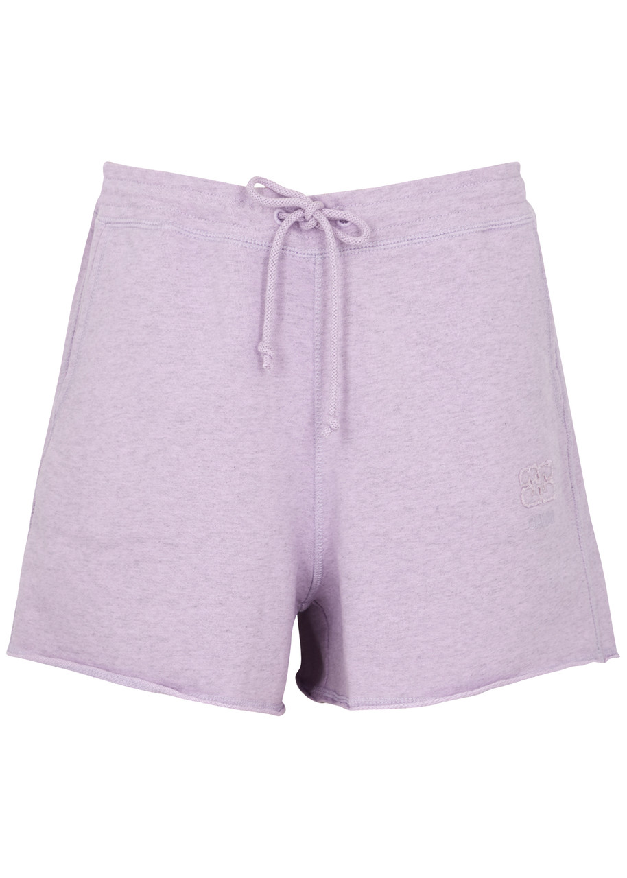 Ganni Isoli Cotton Shorts – Purple Ganni Isoli Cotton Shorts – Purple