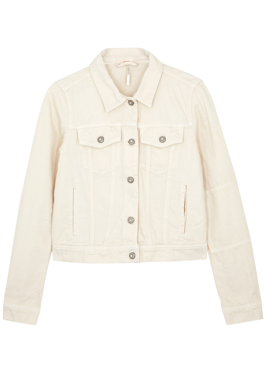 Free People Rumors Denim Jacket – Ivory Free People Rumors Denim Jacket – Ivory