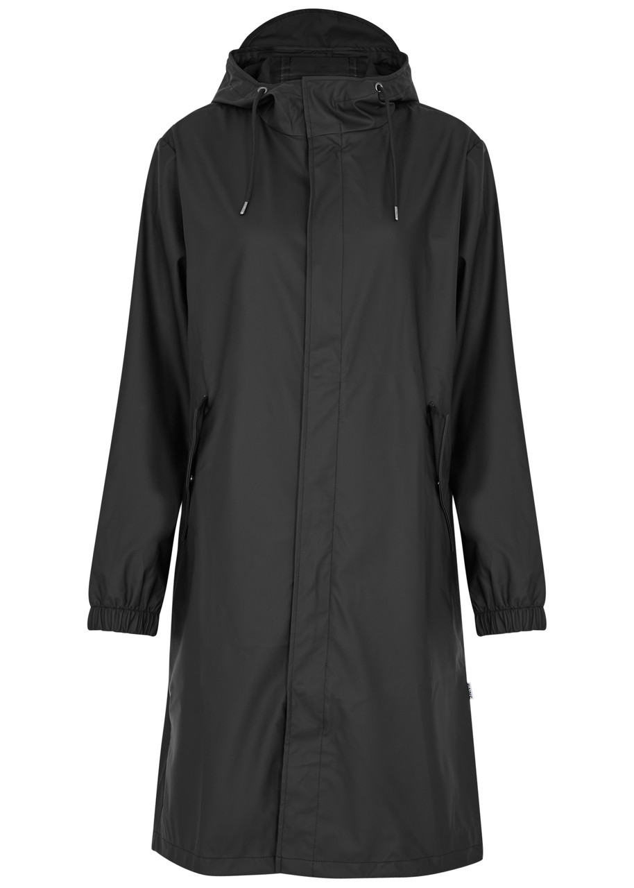 Rains Fishtail Hooded Waterproof Parka – Black Rains Fishtail Hooded Waterproof Parka – Black