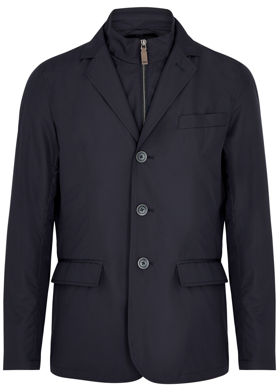 Herno Layered Shell Blazer – Navy Herno Layered Shell Blazer – Navy
