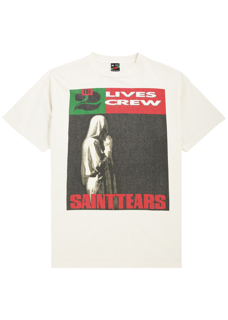 Saint Mxxxxxx Denim Tears Printed Cotton shirt – White Saint Mxxxxxx Denim Tears Printed Cotton shirt – White