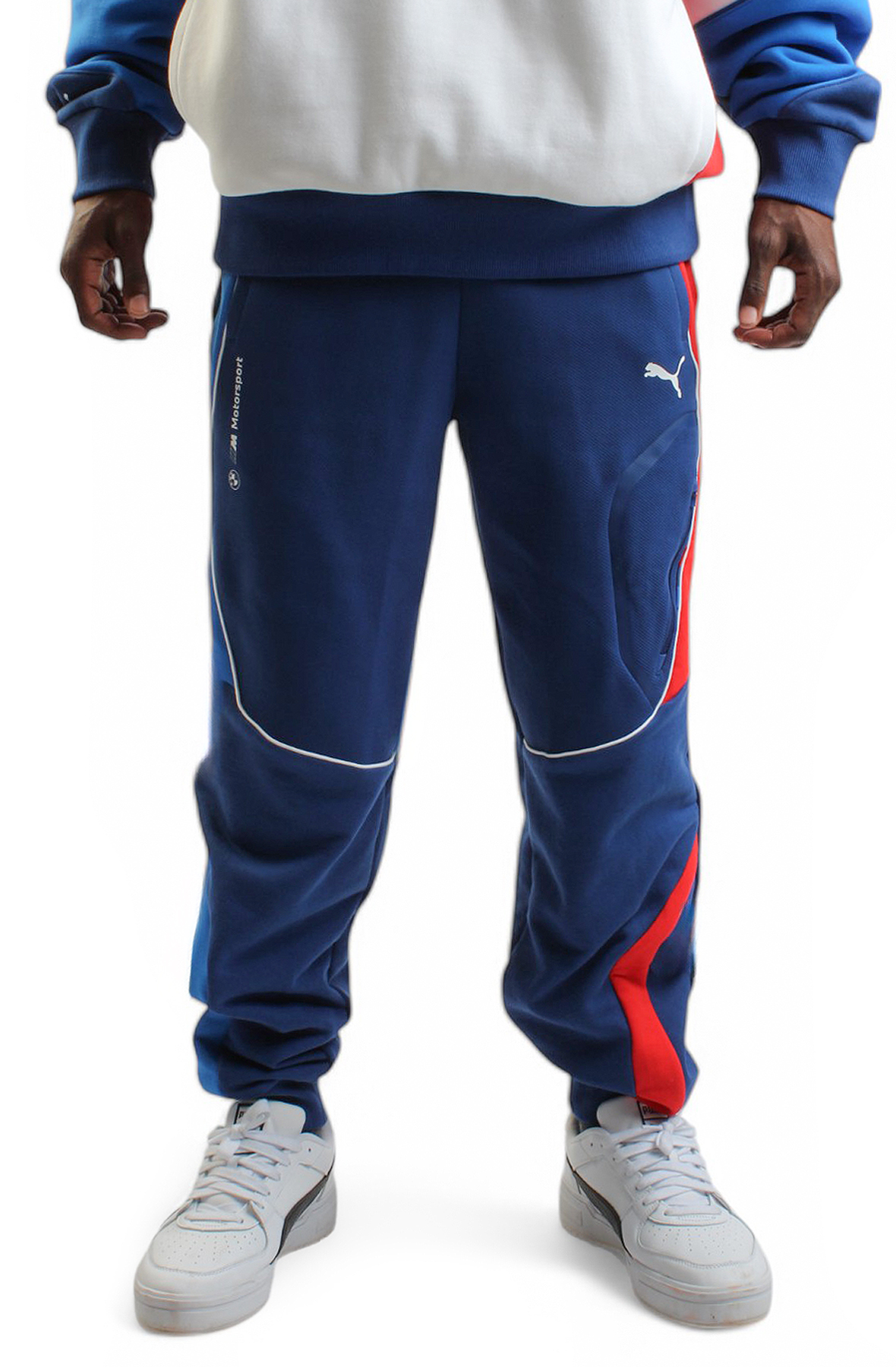 Men BMW M Motorsport Sweatpants Blue Pants L Blue