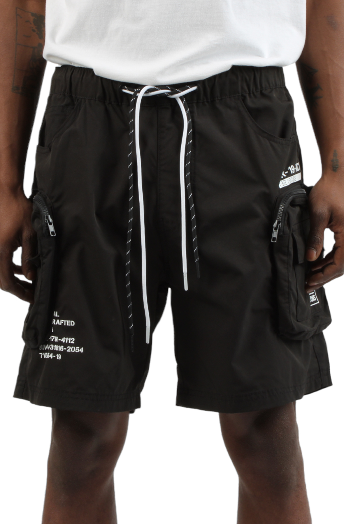 Men Printed Utility Lounge Windbreaker Shorts Black Shorts L Black Men Printed Utility Lounge Windbreaker Shorts Black Shorts L Black