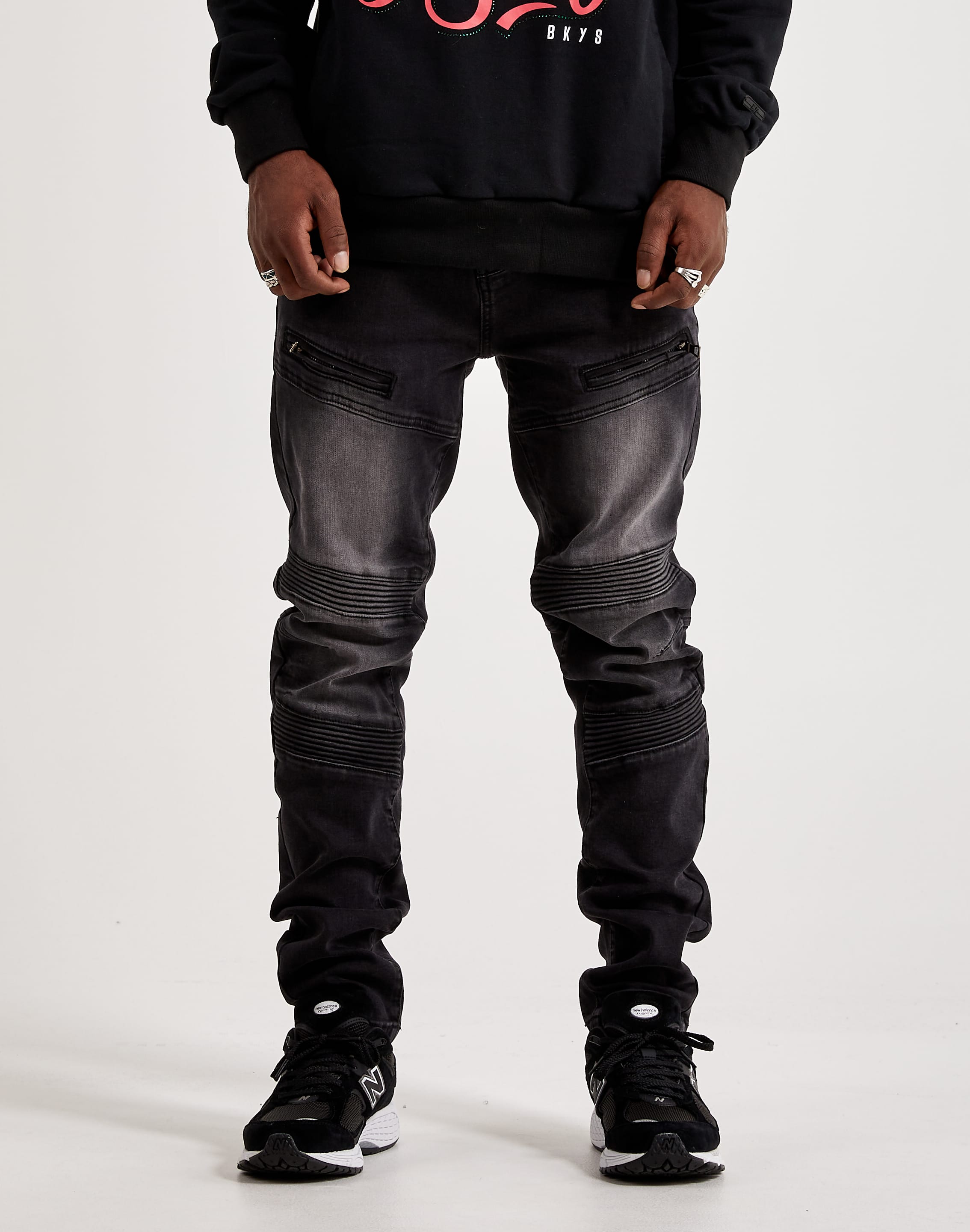 BKYS Lucky Charm Moto Jeans