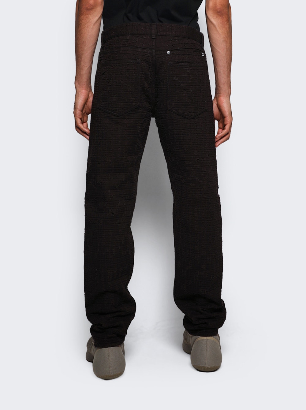 Zipped Slim Fit Denim Trousers Zipped Slim Fit Denim Trousers