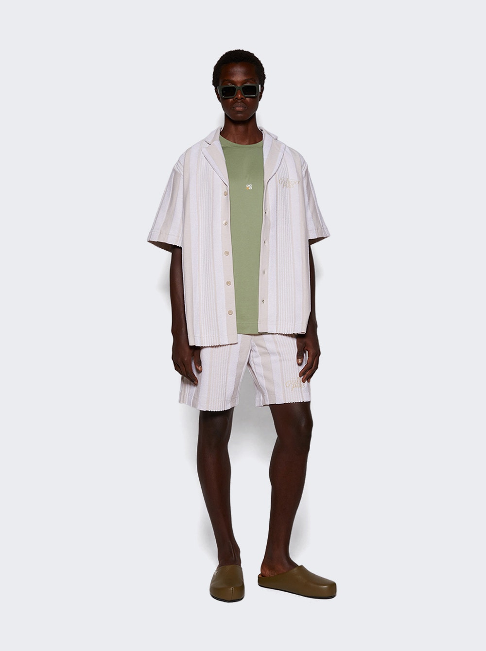 New Board Shorts White And Beige New Board Shorts White And Beige
