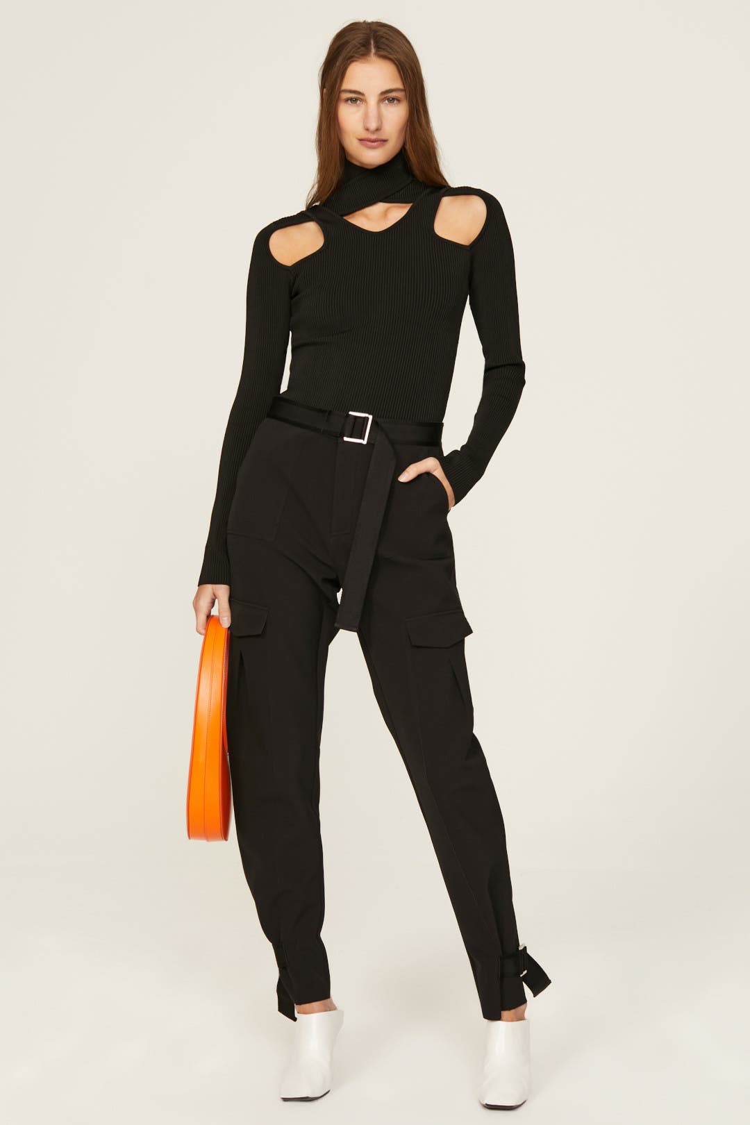 Coperni Cutout Knit Jumper Black Coperni Cutout Knit Jumper Black