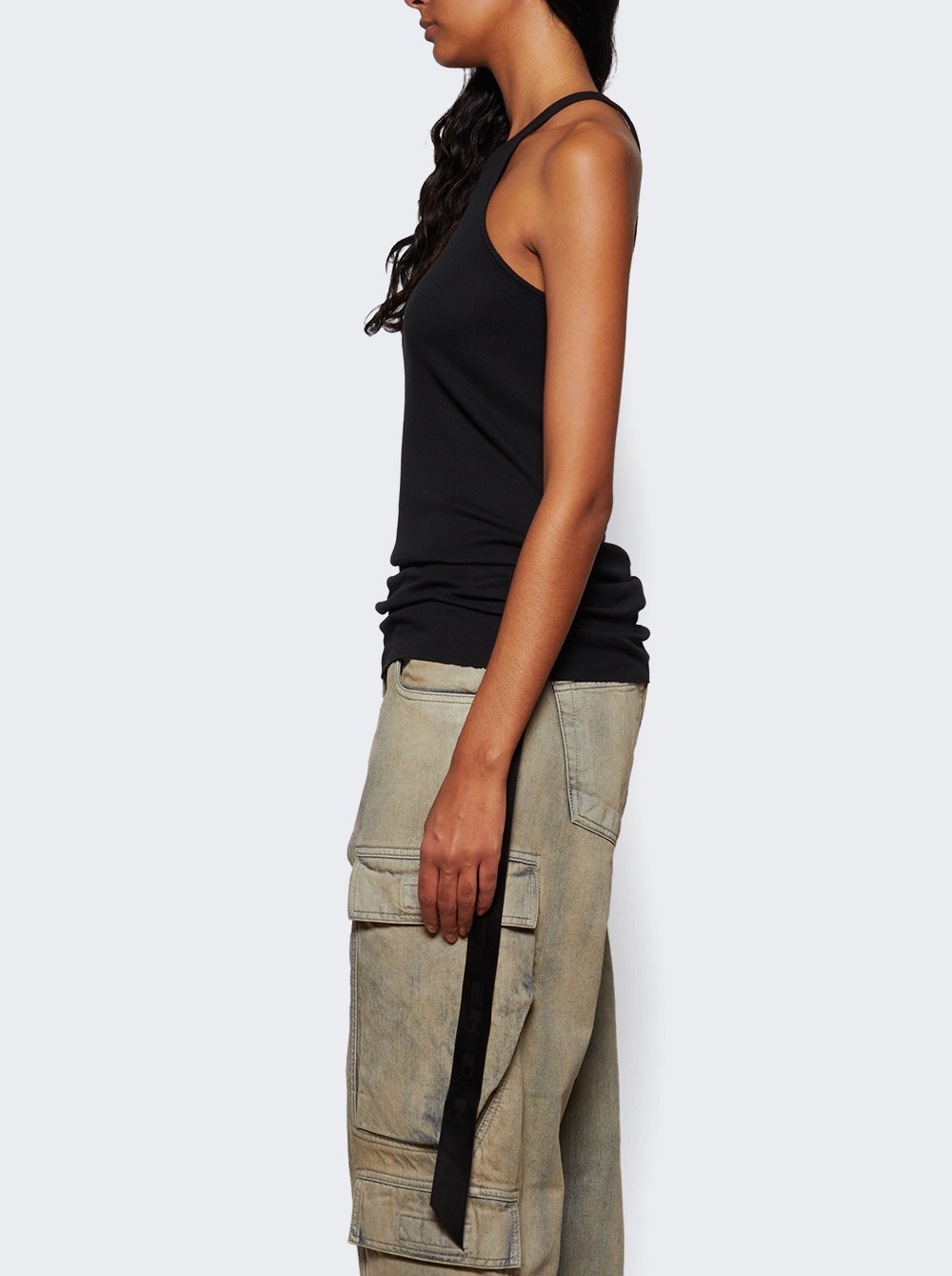 Racer Back Tank Top Black