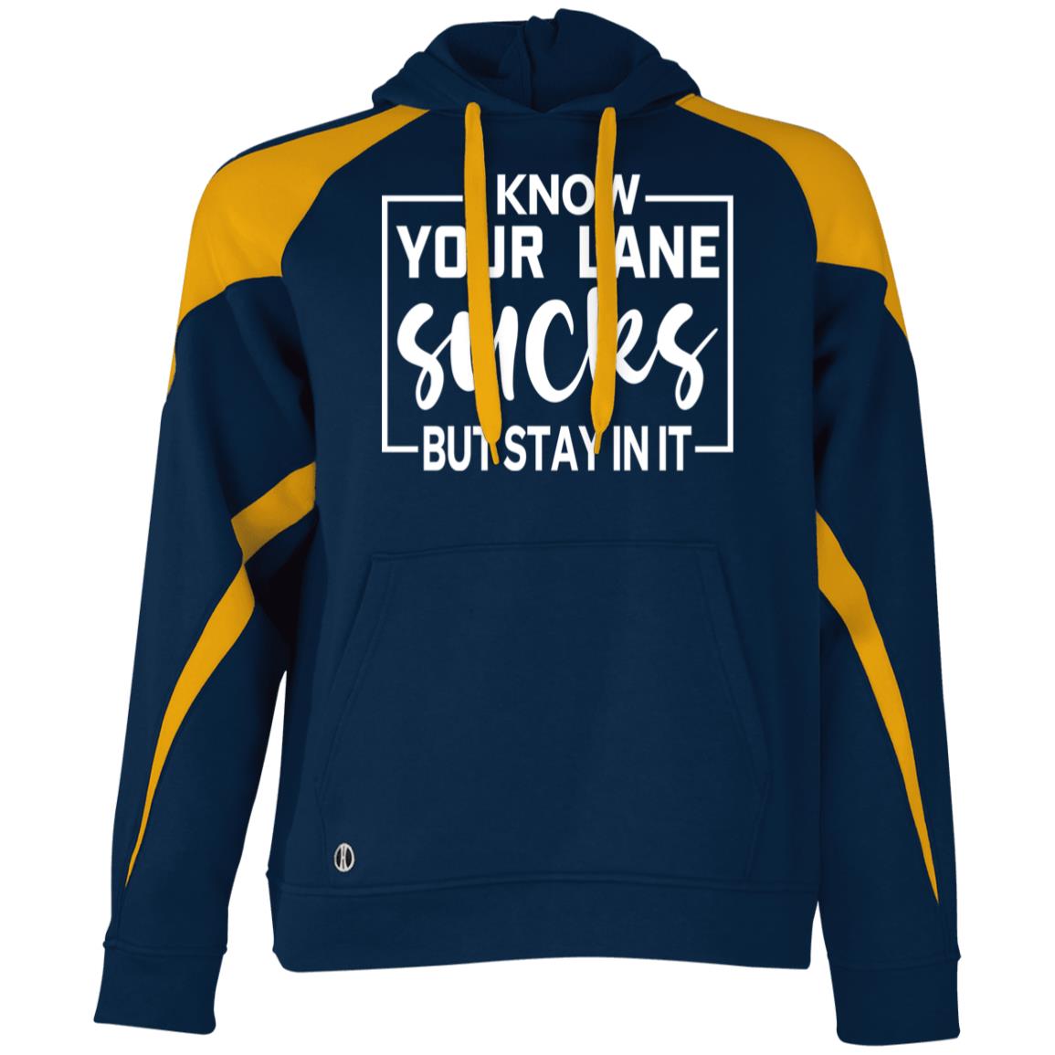 Stay in Your Lane Hoodie Gift Drive & Determination – NavyLight Gold Stay in Your Lane Hoodie Gift Drive & Determination – NavyLight Gold