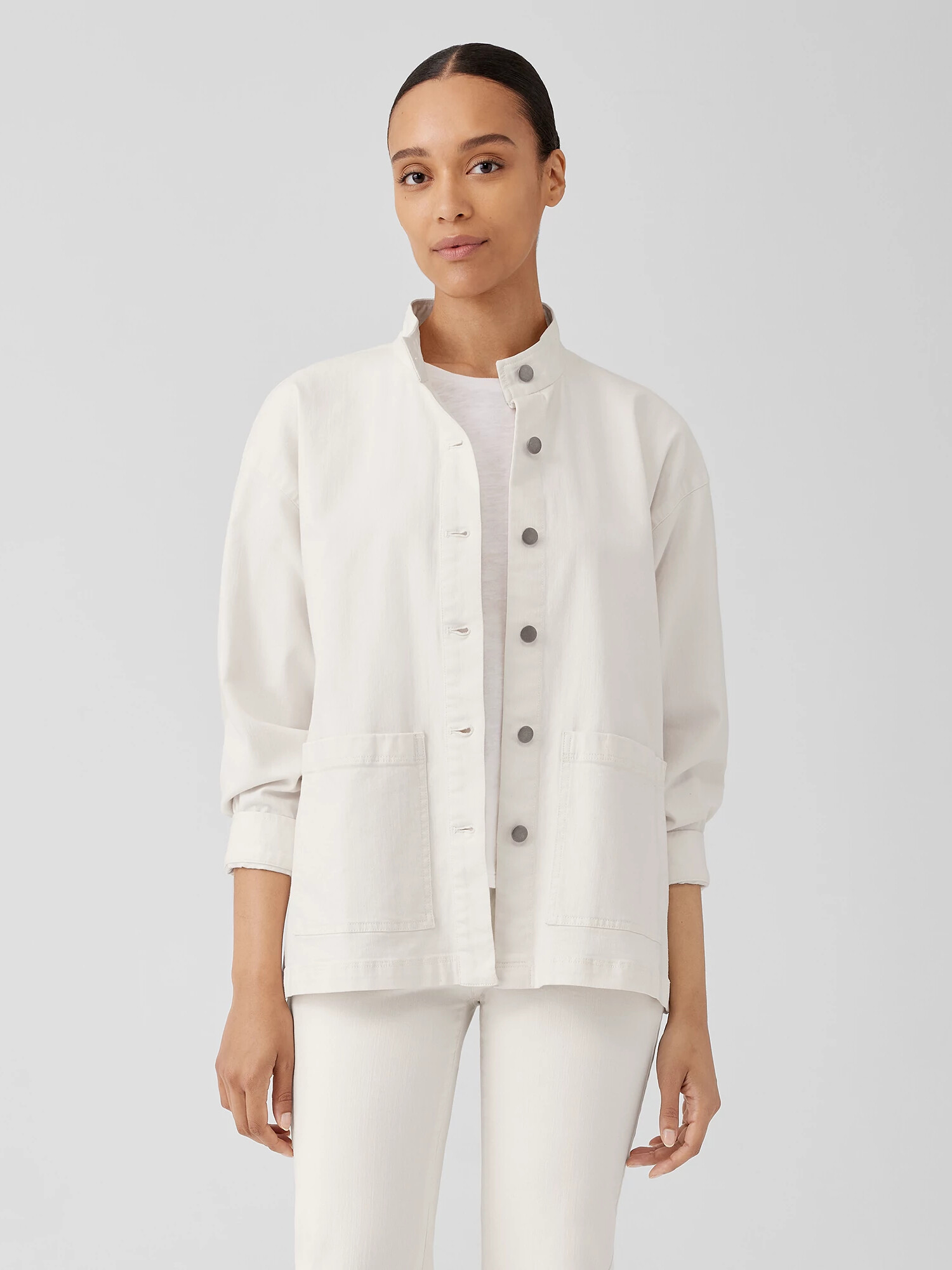 Undyed Organic Cotton Denim Jacket Undyed Organic Cotton Denim Jacket