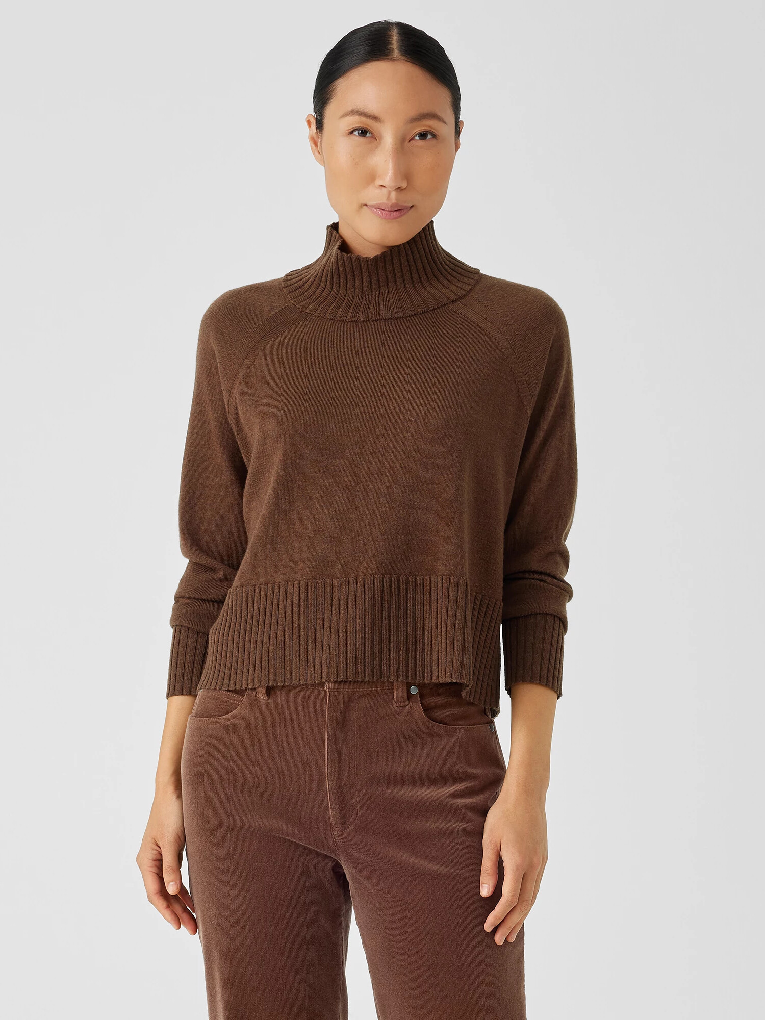 Merino Jersey Turtleneck Top Merino Jersey Turtleneck Top