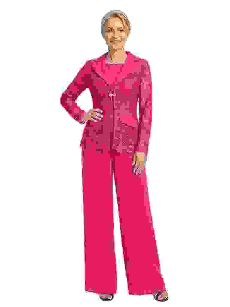 ChicSew Notched Lapel Lace Blazer Matching Wide Leg Pant Suit Formal Mother Of The Bride And Groom Outfits ChicSew Notched Lapel Lace Blazer Matching Wide Leg Pant Suit Formal Mother Of The Bride And Groom Outfits