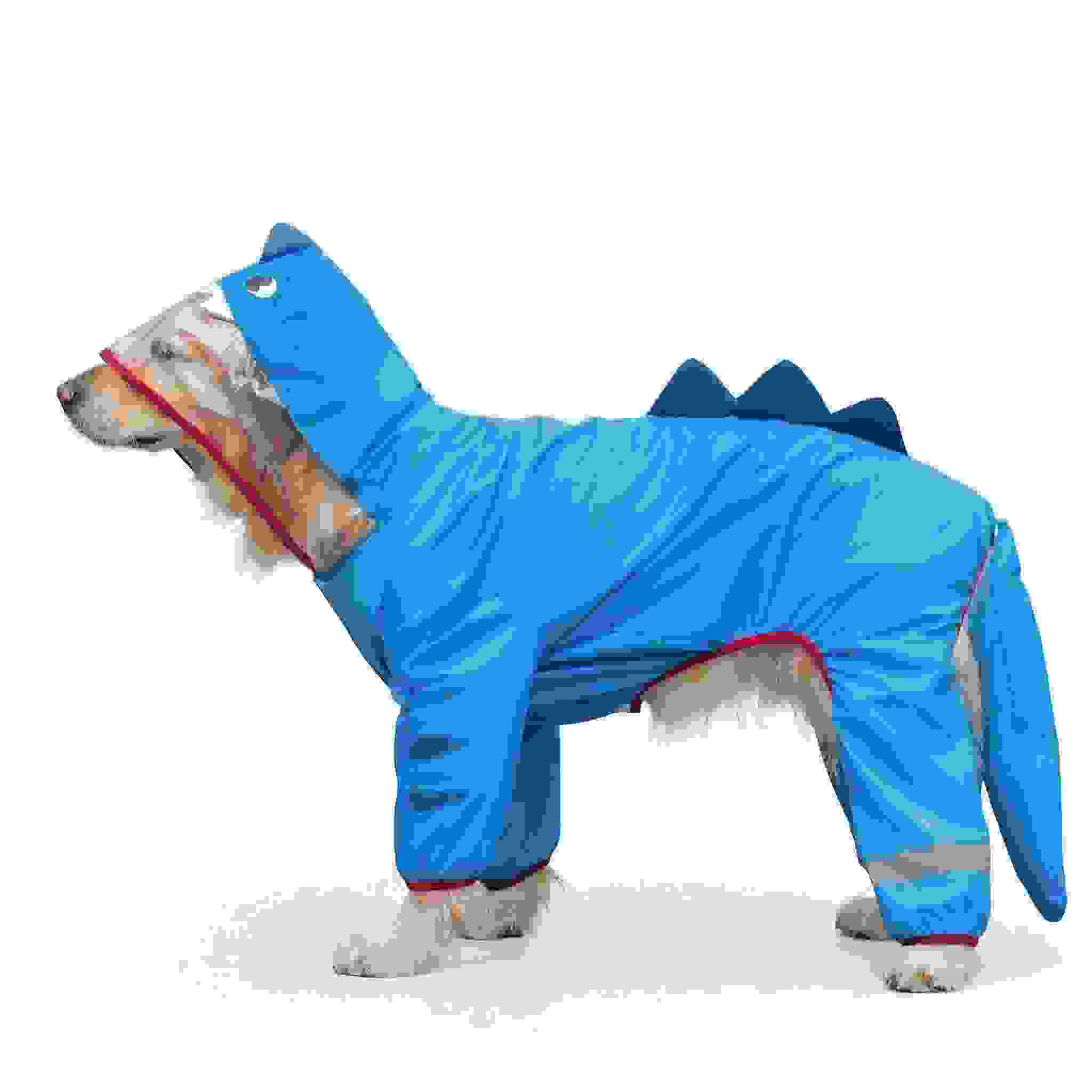 Waterproof Full Coverage Large Dog Raincoat mm Breathable Hooded Jacket with Leash Hole Waterproof Full Coverage Large Dog Raincoat mm Breathable Hooded Jacket with Leash Hole