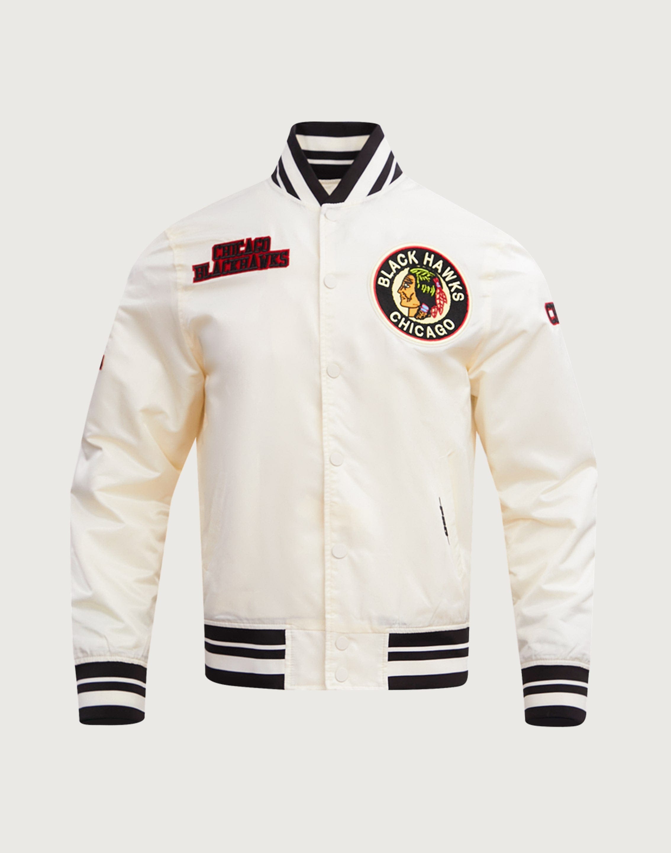 Pro Standard NHL Chicago Blackhawks Retro Classic Rib Satin Jacket Pro Standard NHL Chicago Blackhawks Retro Classic Rib Satin Jacket