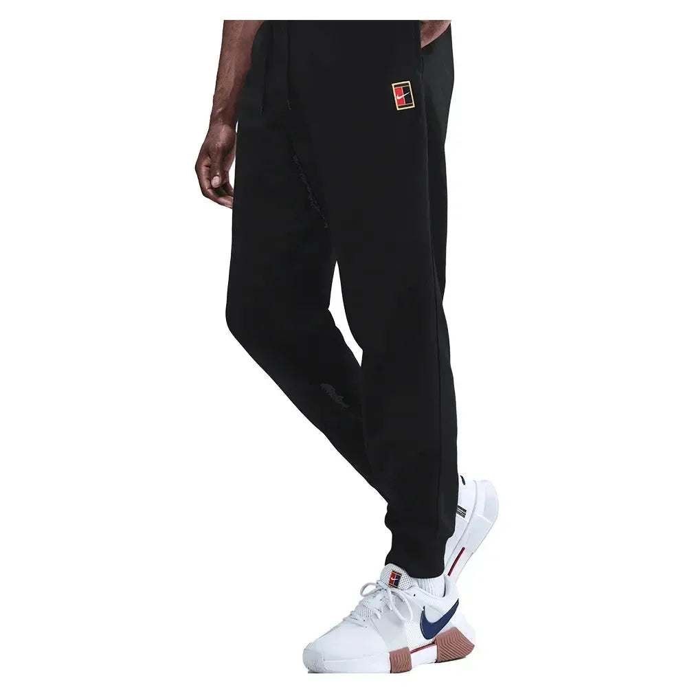 Men’s Court Dri-FIT Heritage Fleece Tennis Jogger Pant Black – M Black