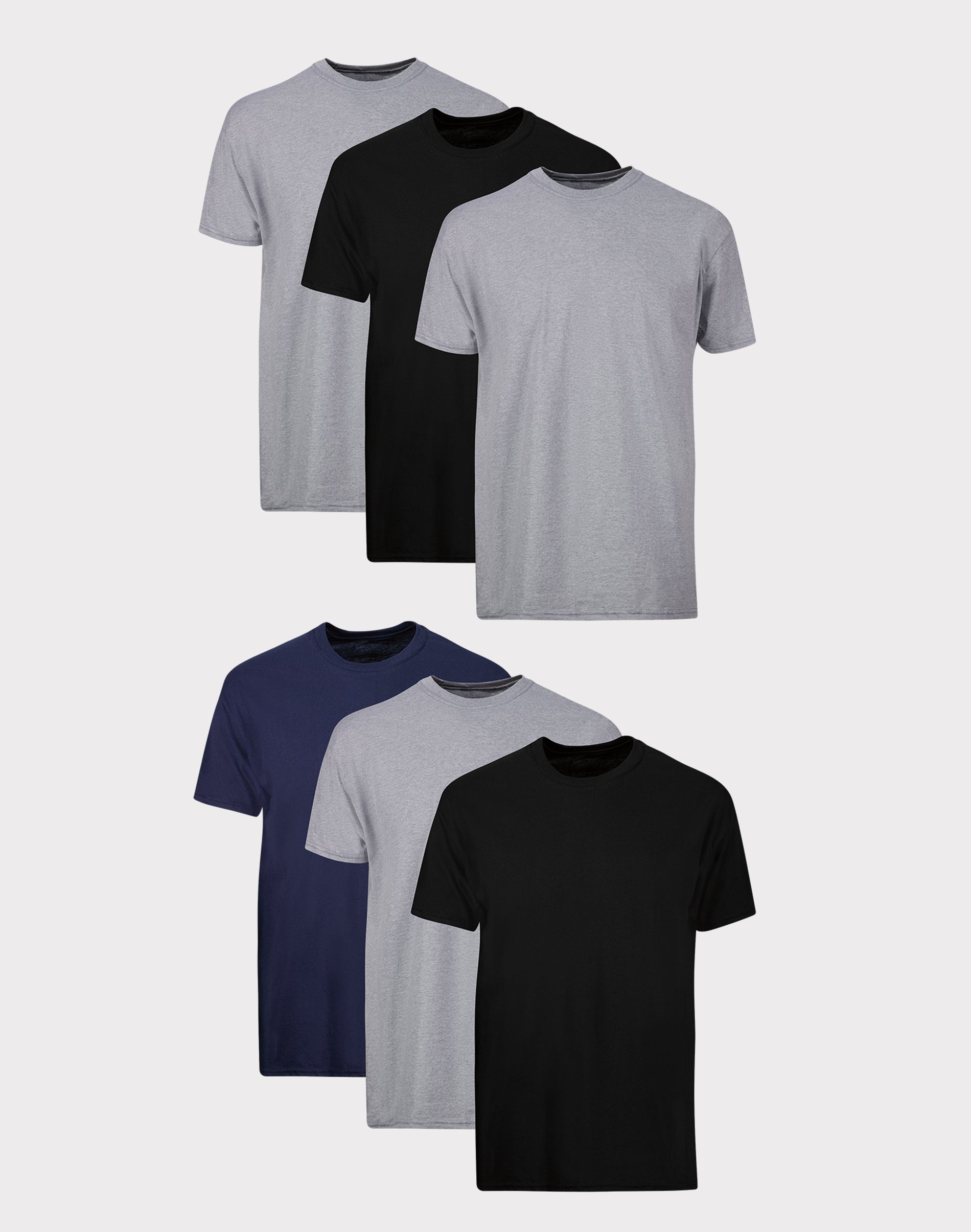 Hanes Men’s Shirt Pack, Moisture-Wicking Stay-Tucked Undershirts, BlackGreyBlue, -Pack Assorted Hanes Men’s Shirt Pack, Moisture-Wicking Stay-Tucked Undershirts, BlackGreyBlue, -Pack Assorted