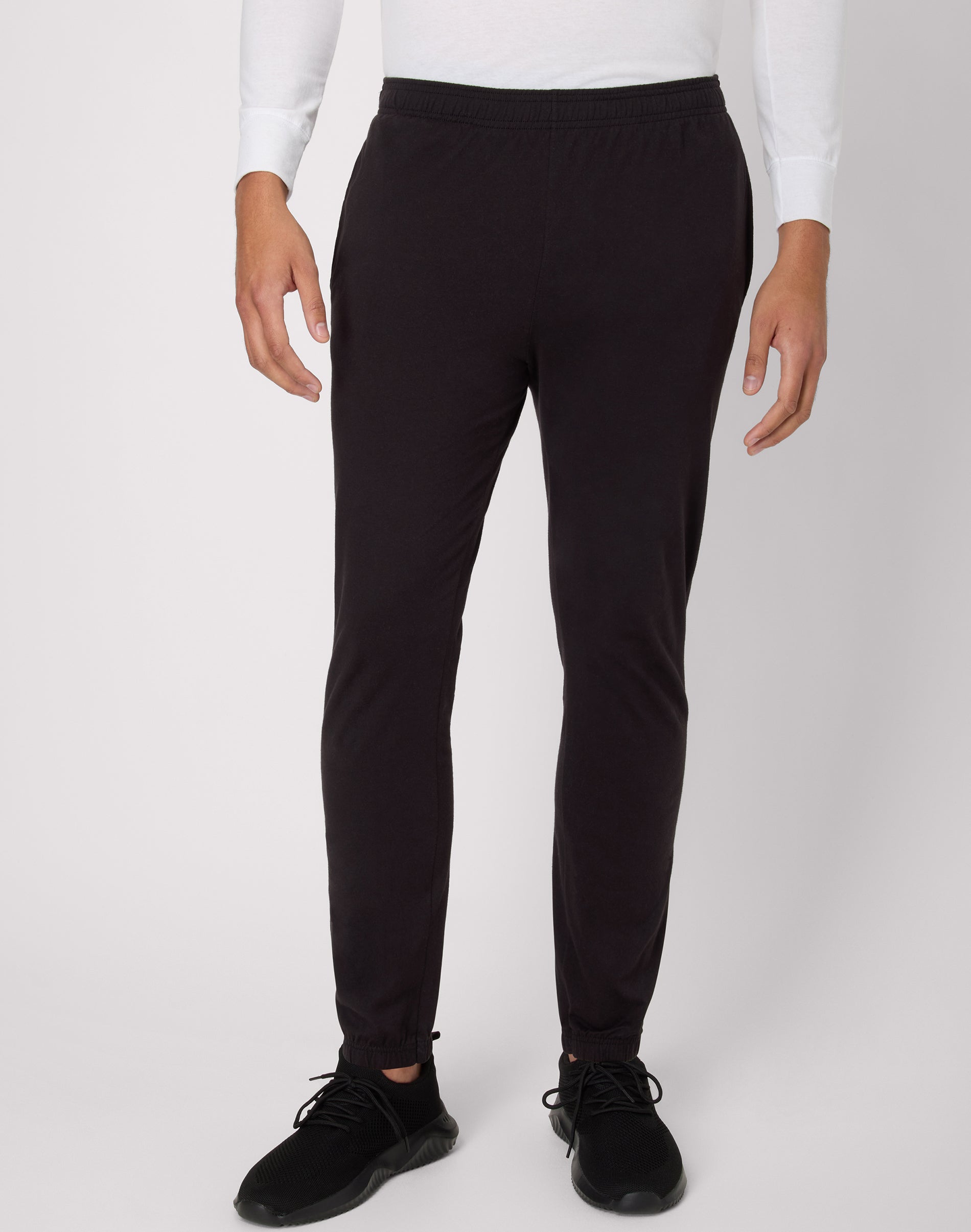 Hanes Men’s Knit Pant Jersey Joggers Black Hanes Men’s Knit Pant Jersey Joggers Black