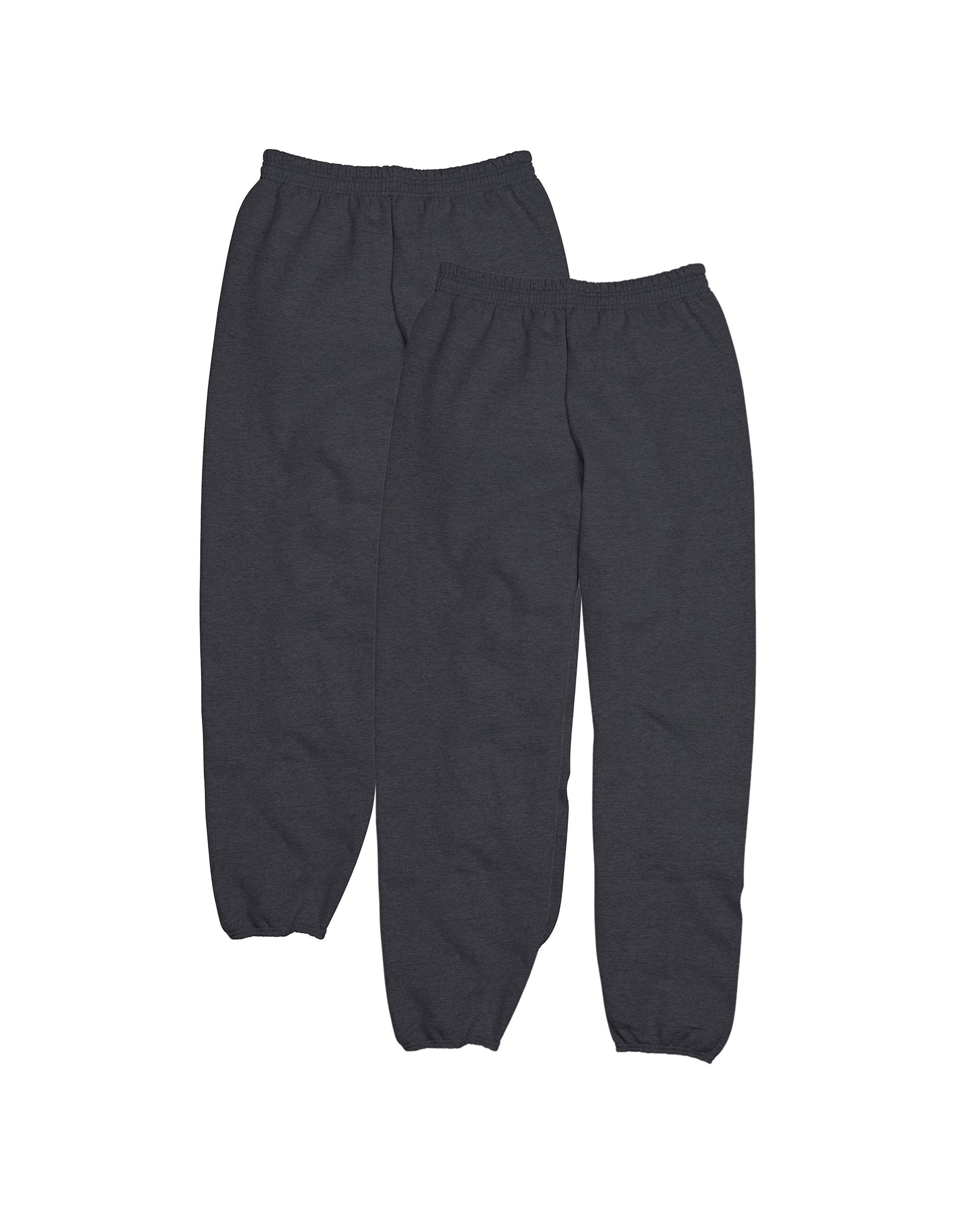 Hanes EcoSmart Men’s Fleece Sweatpants, Value -Pack, ” Charcoal Heather Hanes EcoSmart Men’s Fleece Sweatpants, Value -Pack, ” Charcoal Heather