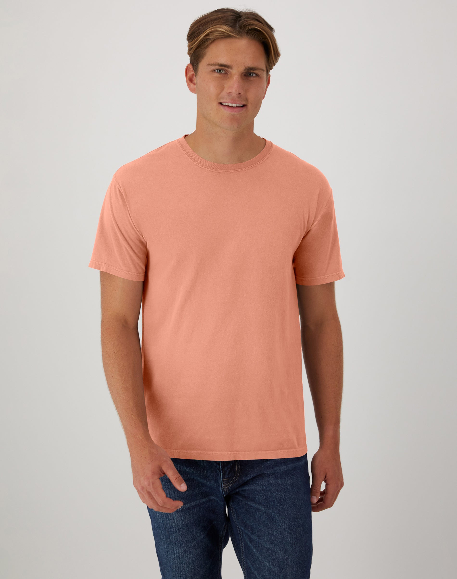 Hanes Unisex Garment Dyed Cotton Shirt Clay Hanes Unisex Garment Dyed Cotton Shirt Clay