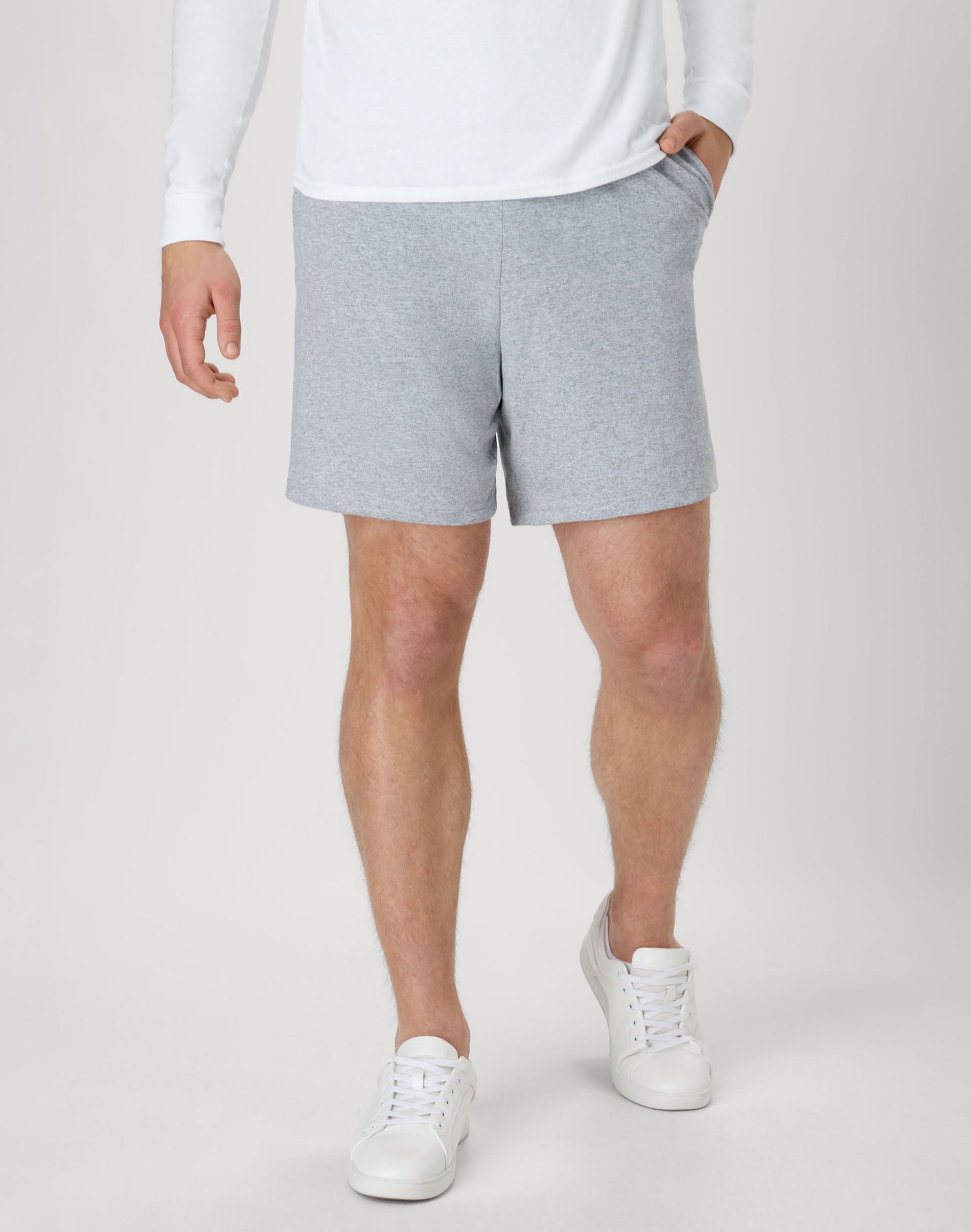 Hanes Essentials Men’s Cotton Shorts With Pockets, .” Light Steel Hanes Essentials Men’s Cotton Shorts With Pockets, .” Light Steel
