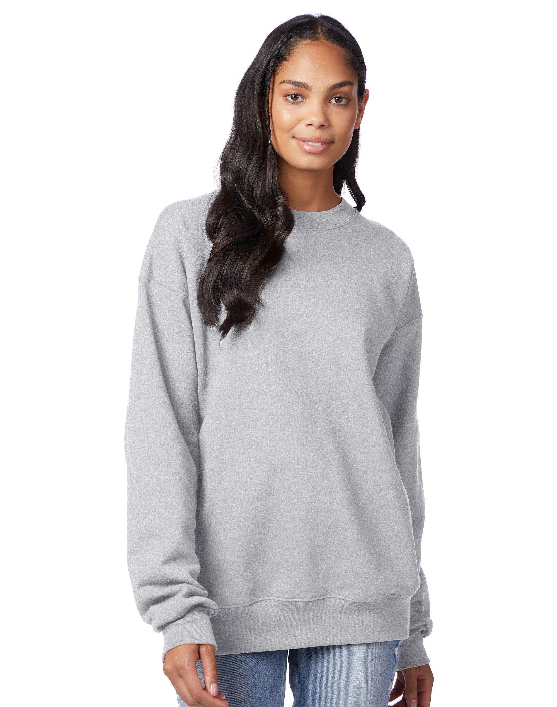Hanes Ultimate Men’s Heavyweight Fleece Crewneck Sweatshirt Light Steel Hanes Ultimate Men’s Heavyweight Fleece Crewneck Sweatshirt Light Steel