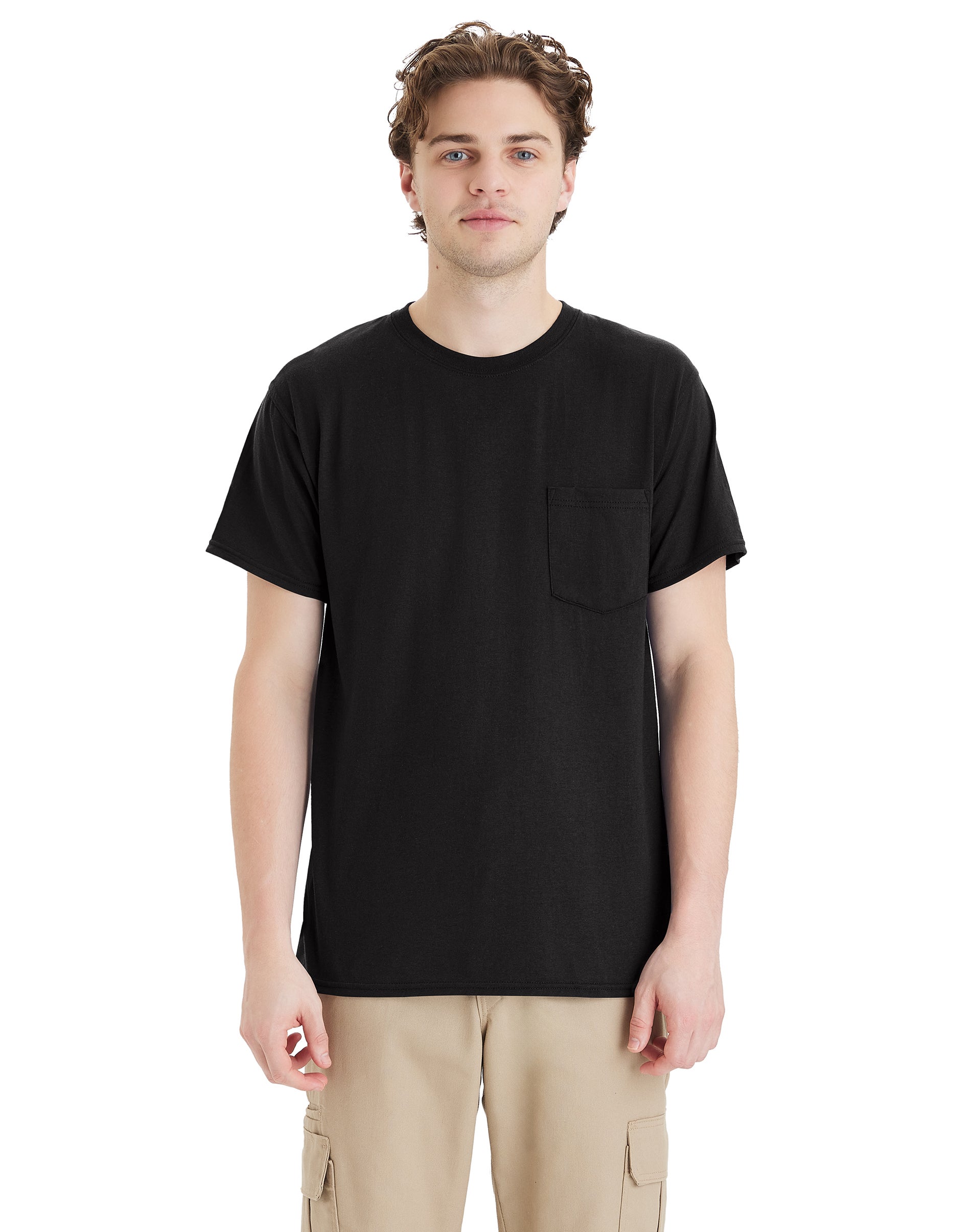 Hanes Workwear X-Temp Men’s Pocket Shirt, -Pack Black Hanes Workwear X-Temp Men’s Pocket Shirt, -Pack Black