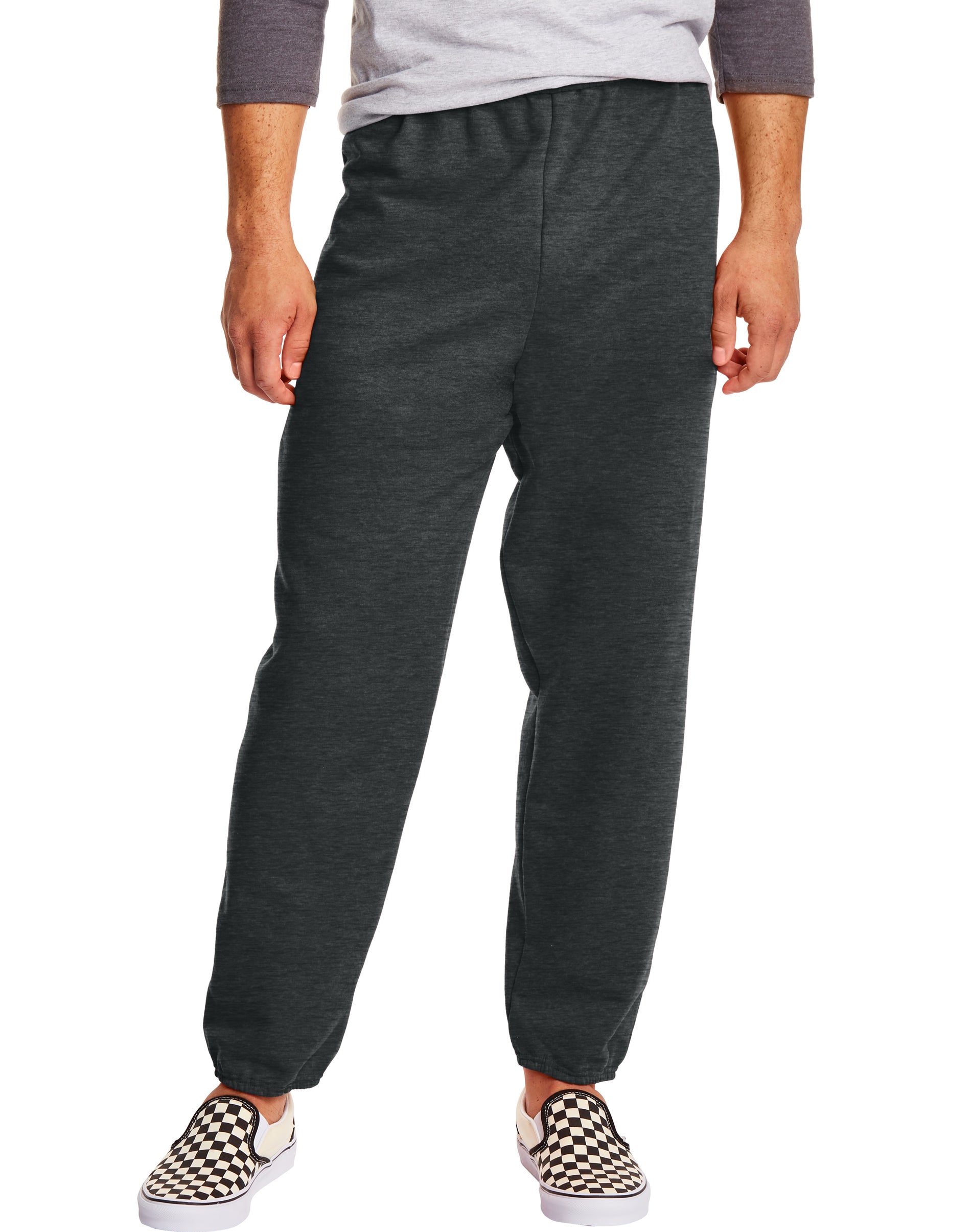 Hanes EcoSmart Men’s Fleece Sweatpants, ” Charcoal Heather Hanes EcoSmart Men’s Fleece Sweatpants, ” Charcoal Heather
