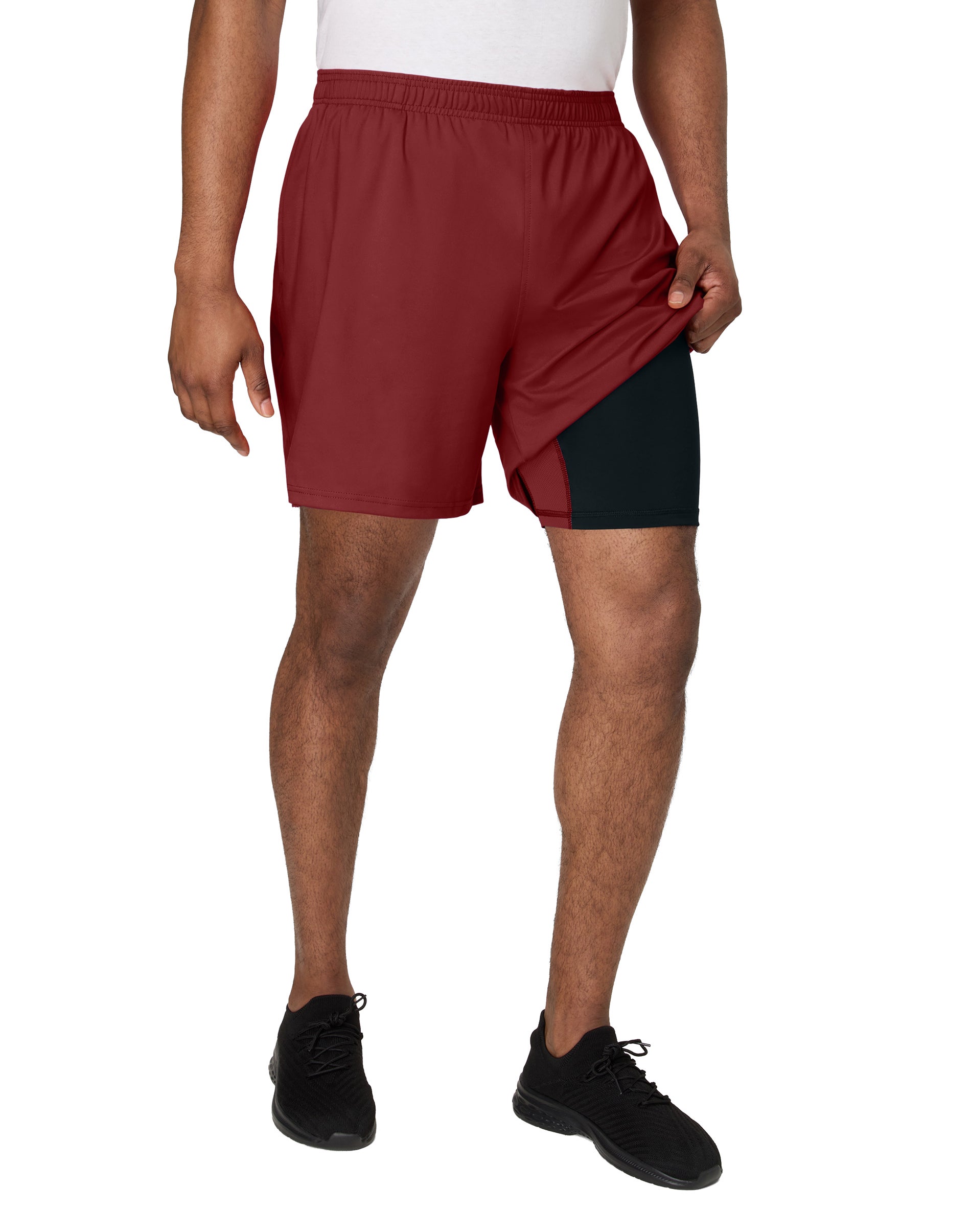 Hanes Moves Men’s -in- Gym Shorts, ” Inseam Cardinal Red Hanes Moves Men’s -in- Gym Shorts, ” Inseam Cardinal Red