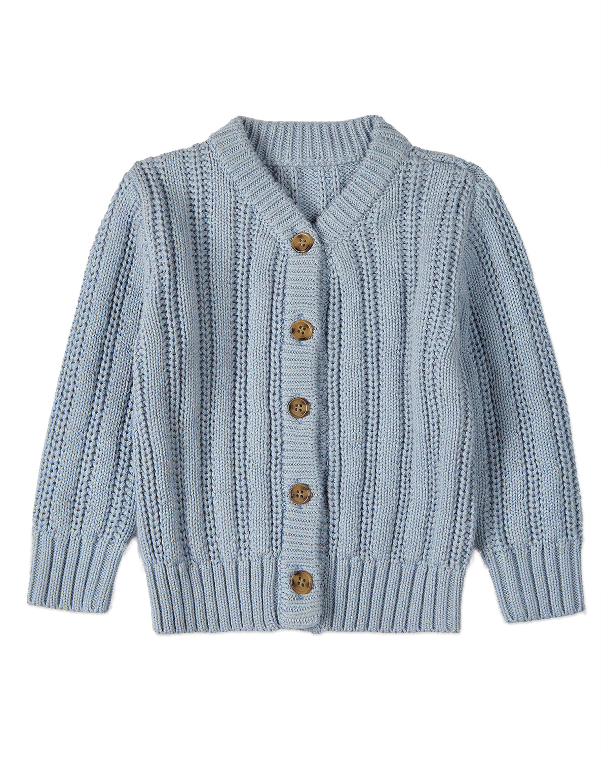 Kids Cozy Oversized Cable-Knit Cardigan Sweater – – Blue Kids Cozy Oversized Cable-Knit Cardigan Sweater – – Blue