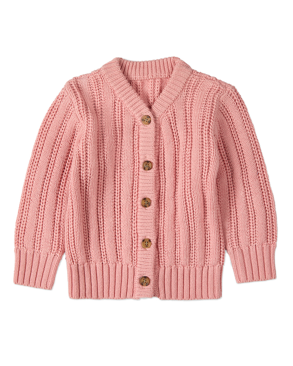 Kids Cozy Oversized Cable-Knit Cardigan Sweater – – Months Pink Kids Cozy Oversized Cable-Knit Cardigan Sweater – – Months Pink