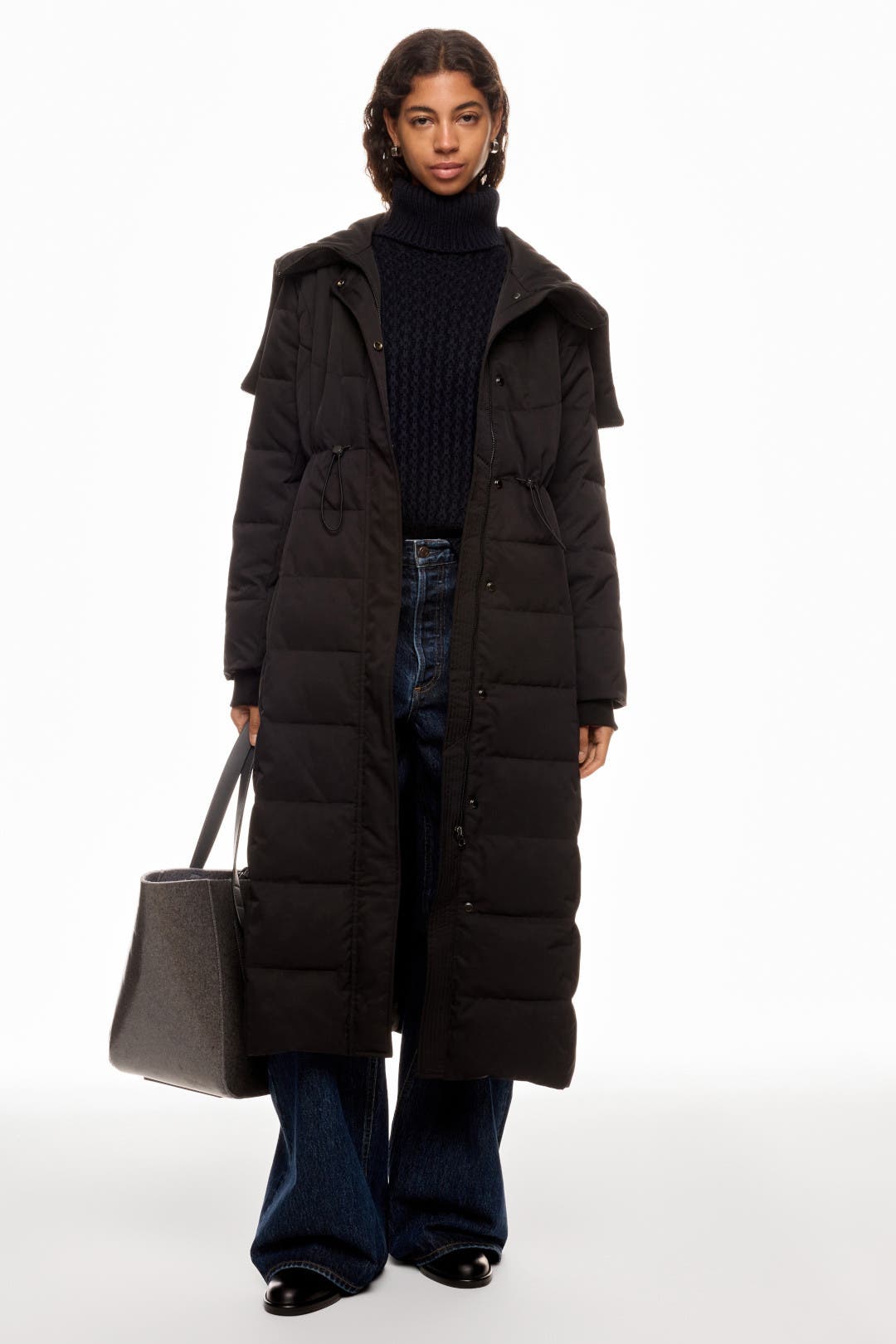 Jason Wu x RTR Hooded A-Line Puffer Jacket Black Jason Wu x RTR Hooded A-Line Puffer Jacket Black