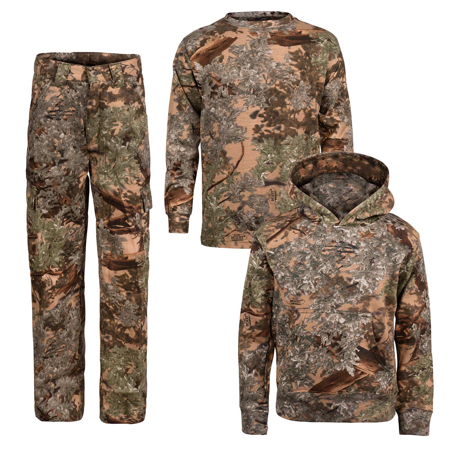 Kids Classic Bundle in Desert Shadow® – Large Shirt Medium Hoodie Kids Classic Bundle in Desert Shadow® – Large Shirt Medium Hoodie