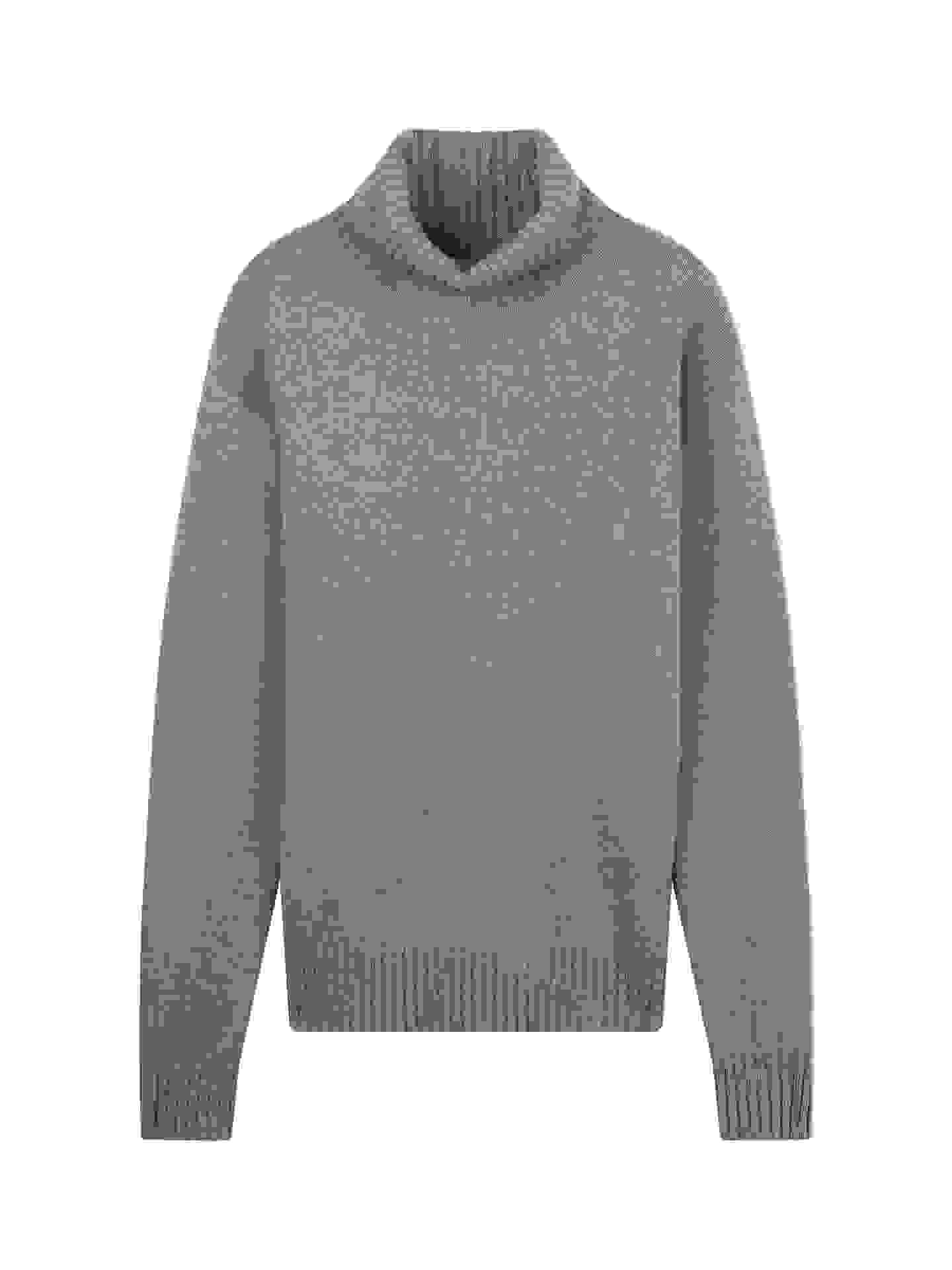 Men’s Organic Color Cashmere Turtleneck – M taupe MK-