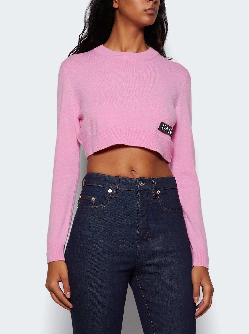 Cropped Long Sleeve Jumper Pink Pearl Cropped Long Sleeve Jumper Pink Pearl