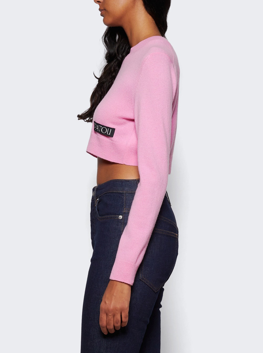 Cropped Long Sleeve Jumper Pink Pearl Cropped Long Sleeve Jumper Pink Pearl