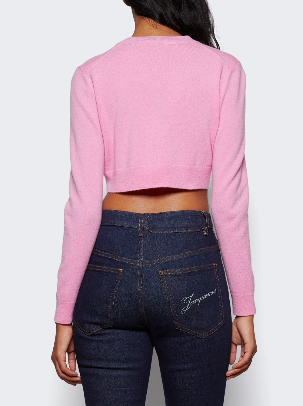 Cropped Long Sleeve Jumper Pink Pearl Cropped Long Sleeve Jumper Pink Pearl