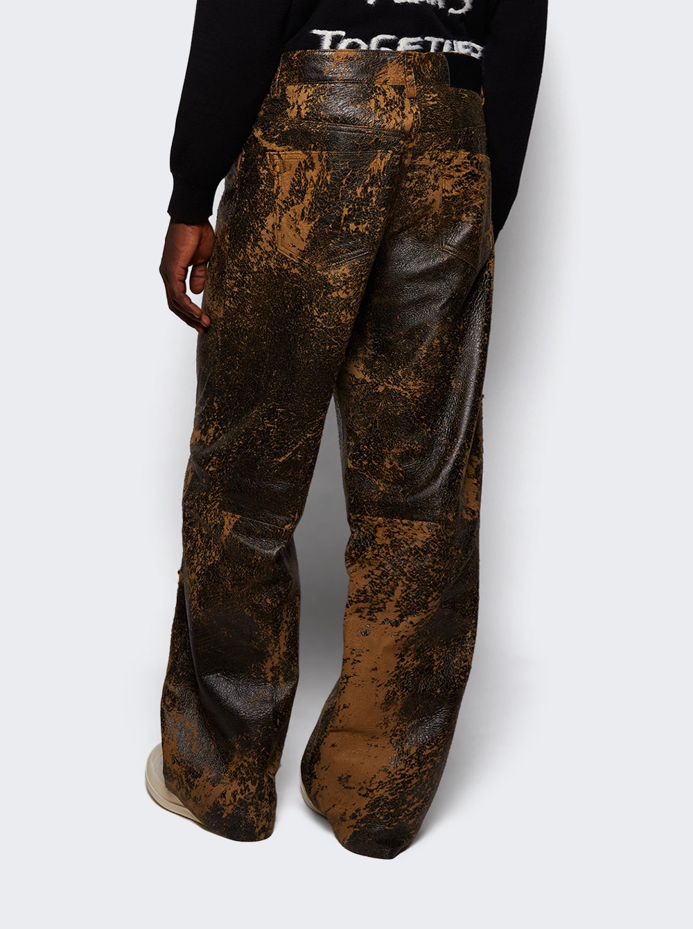 Aged Leather Venice Jeans Brown Aged Leather Venice Jeans Brown