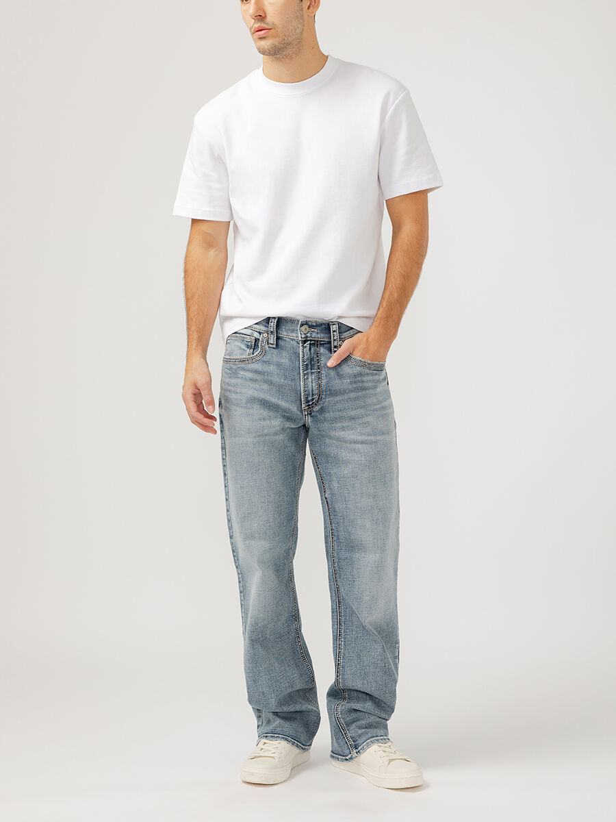 Men’s Zac Relaxed Fit Straight Leg Luxe Heritage Jeans Indigo Size by Silver Jeans Men’s Zac Relaxed Fit Straight Leg Luxe Heritage Jeans Indigo Size by Silver Jeans