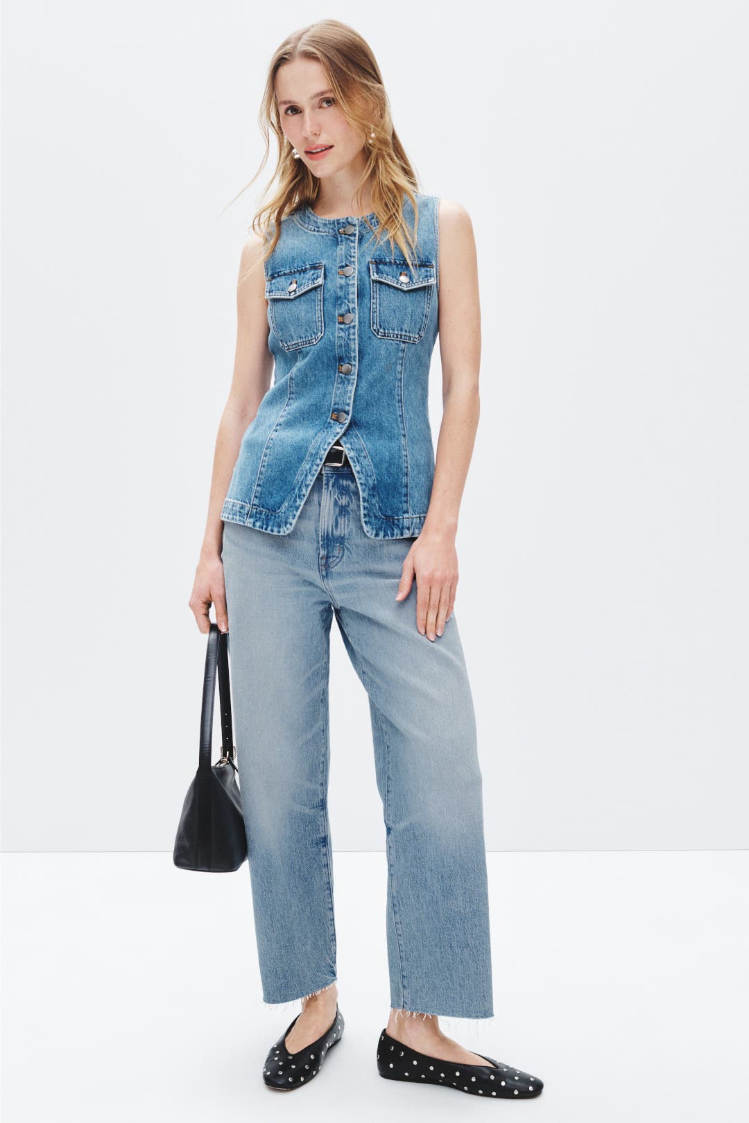Madewell Perfect Vintage Wide-Leg Crop Jeans Blue Madewell Perfect Vintage Wide-Leg Crop Jeans Blue