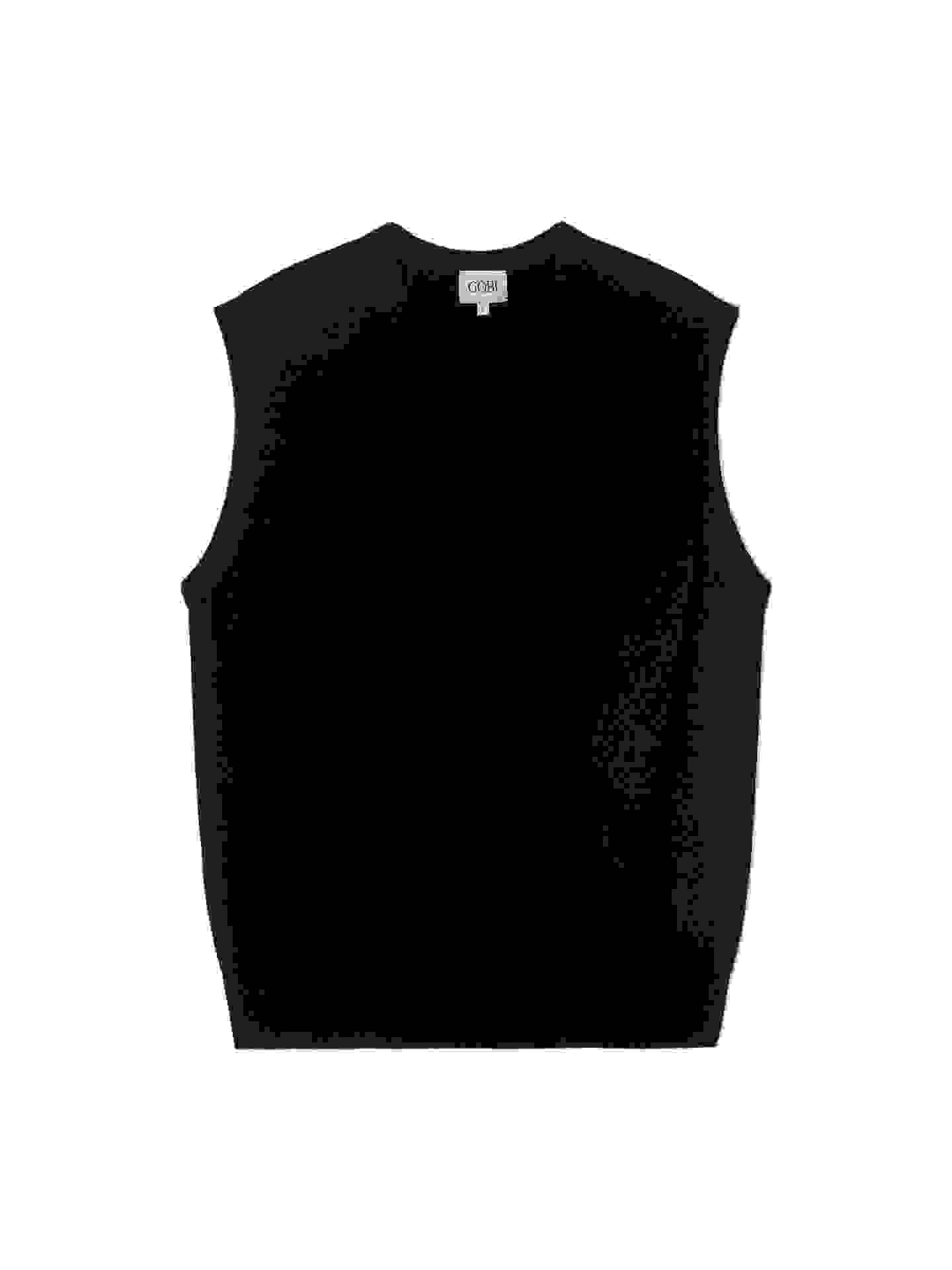 Timeless V-Neck Cashmere Vest – M Navy MK- Timeless V-Neck Cashmere Vest – M Navy MK-