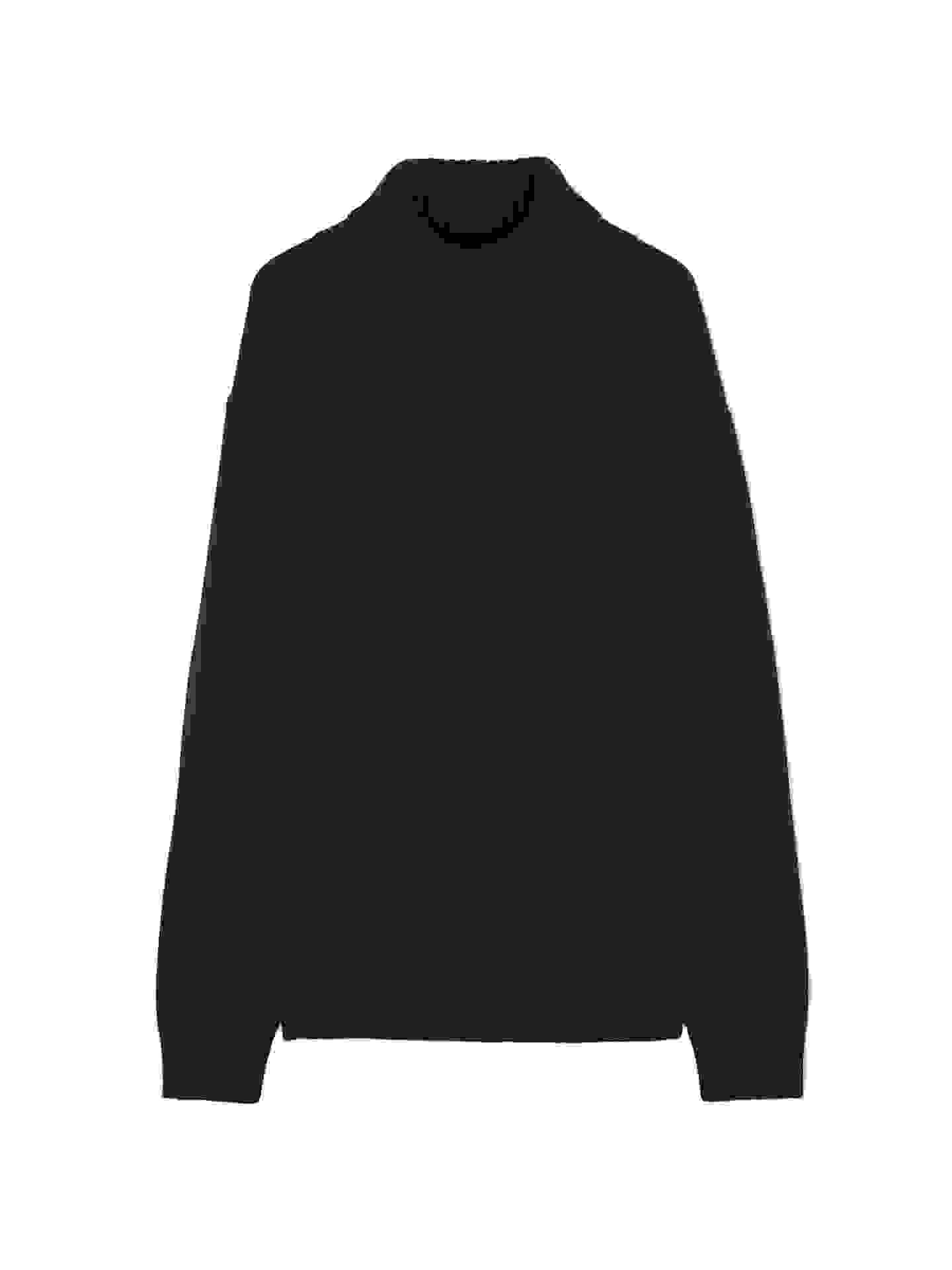 Men’s Cashmere Turtleneck – M Black MK- Men’s Cashmere Turtleneck – M Black MK-