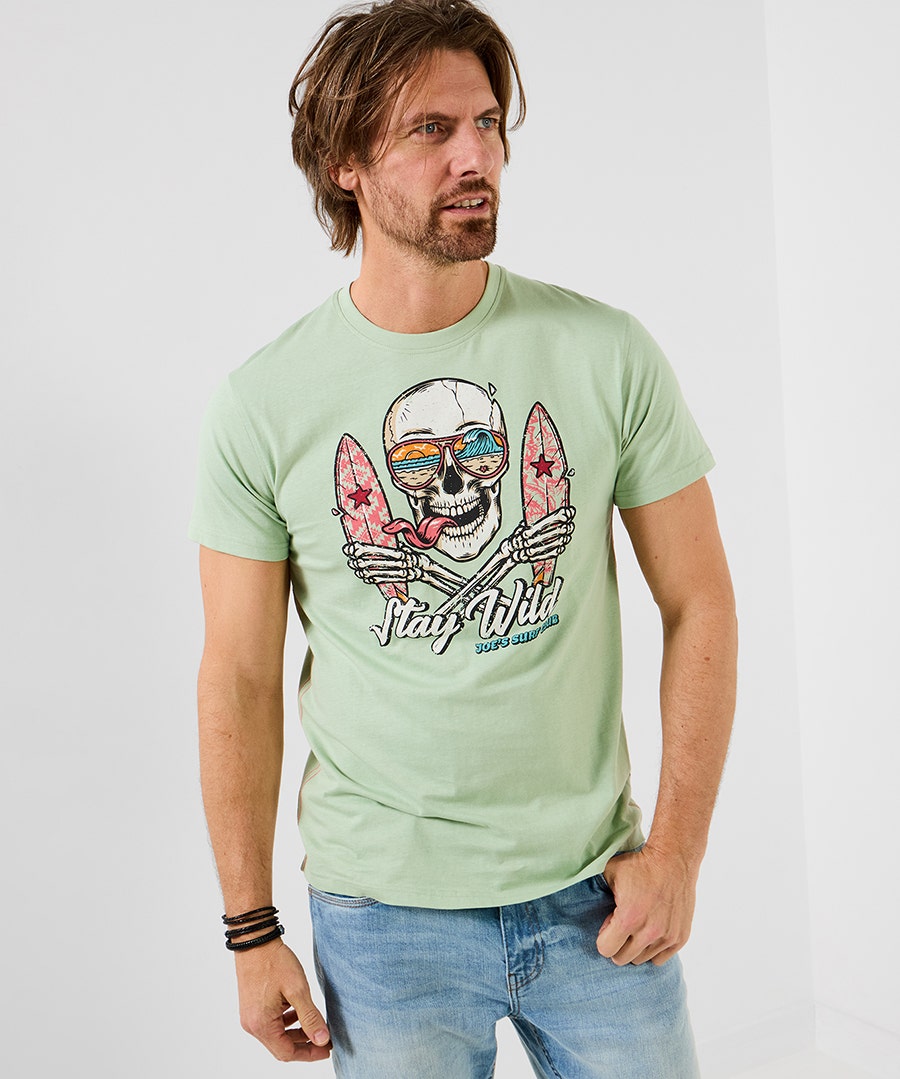 Stay Wild Shirt – Size Large – Green – by Joe Browns Stay Wild Shirt – Size Large – Green – by Joe Browns